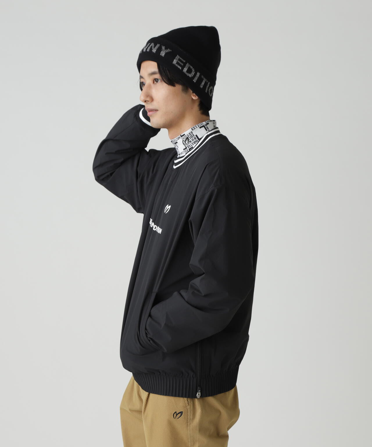 ナイロンストレッチクルーネックプルオーバー | MASTER BUNNY EDITION