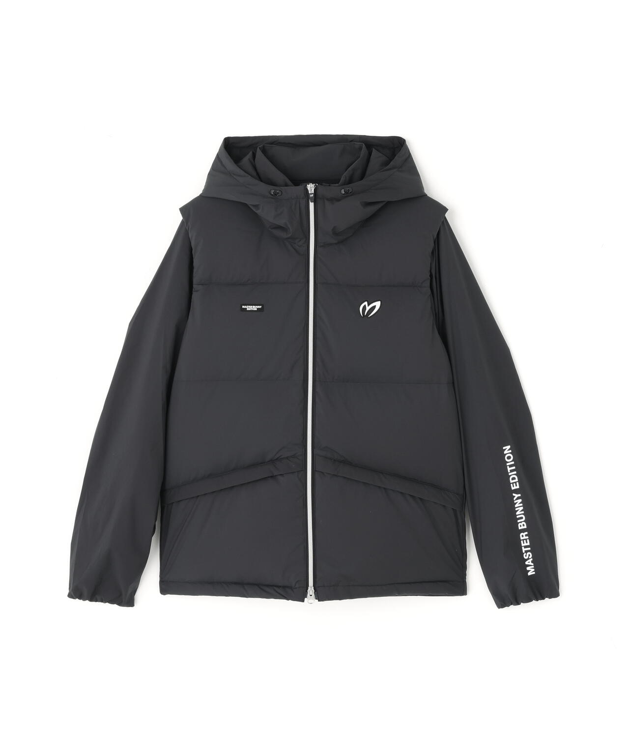 【美品】MASTER BUNNY EDITION 蓄熱 ダブルジップジャケット MASTER BUNNY EDITION マスターバニー ブルゾンジャケット ネイビー