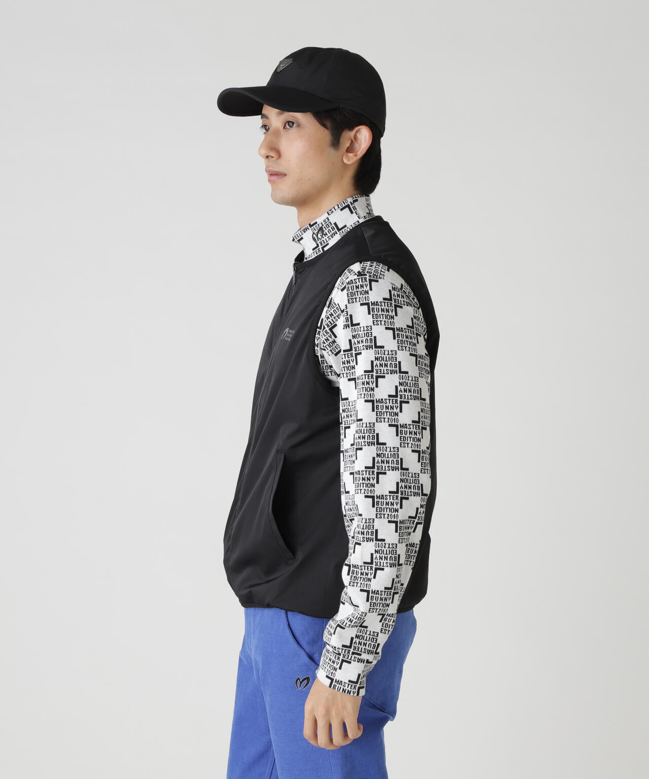 ストレッチリップストップ×高密度ツイル レイヤードブルゾン