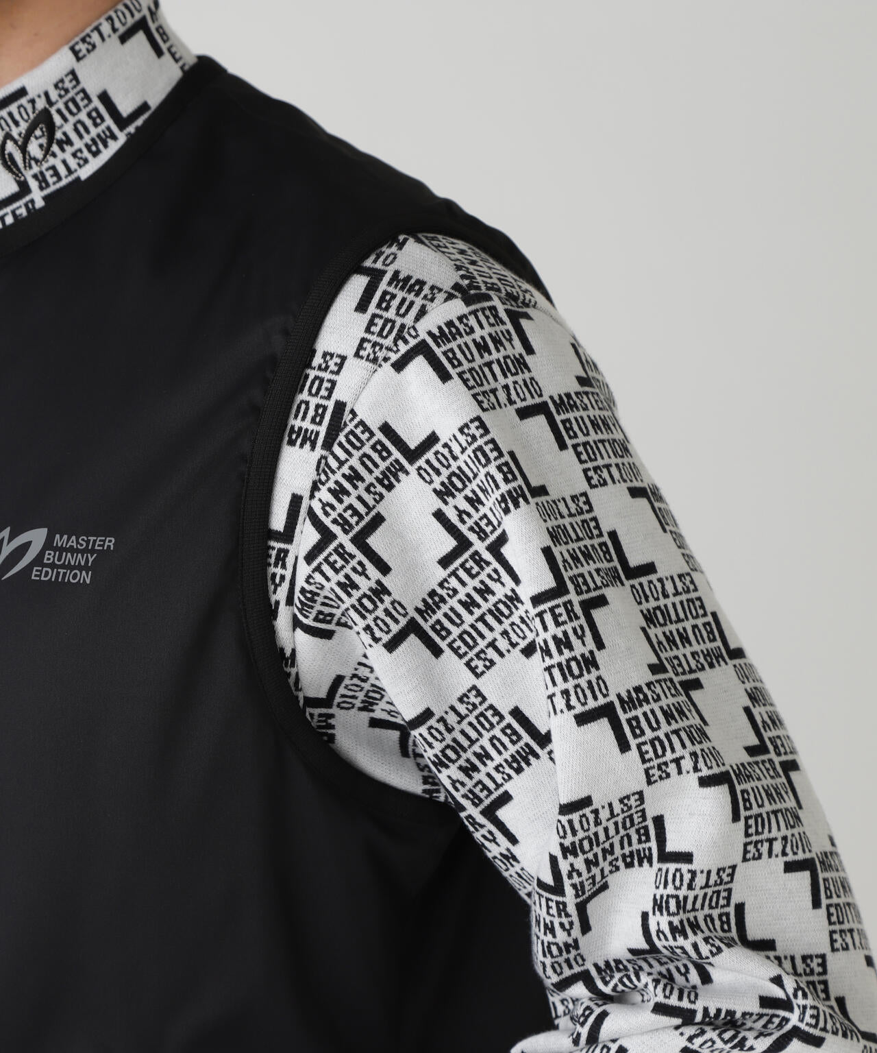 ストレッチリップストップ×高密度ツイル レイヤードブルゾン