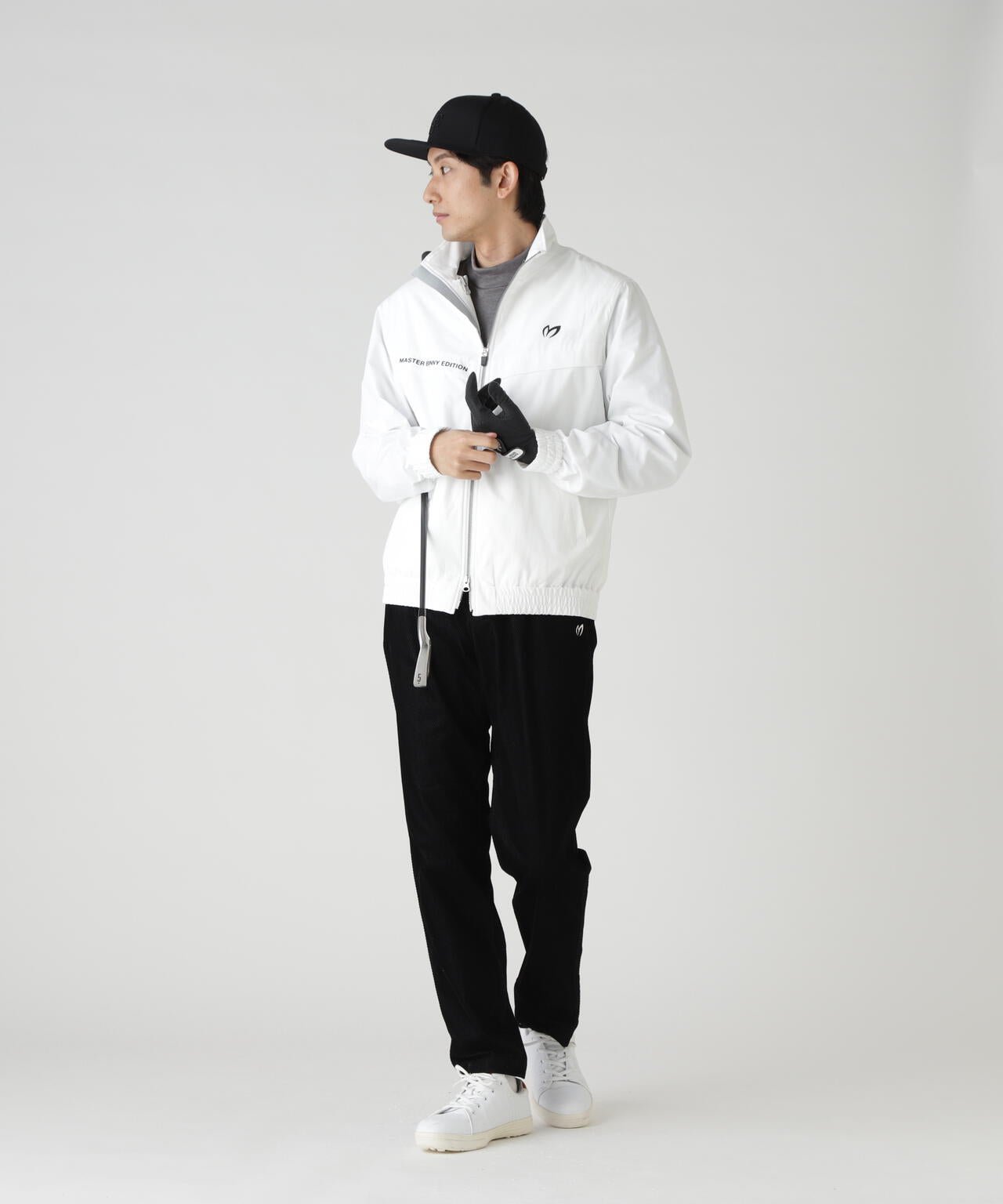 マスターバニーエディション　ジップアップジャケット　ブルゾン　サイズ5 MASTER BUNNY EDITION マスターバニーエディション ジップ ナイロン