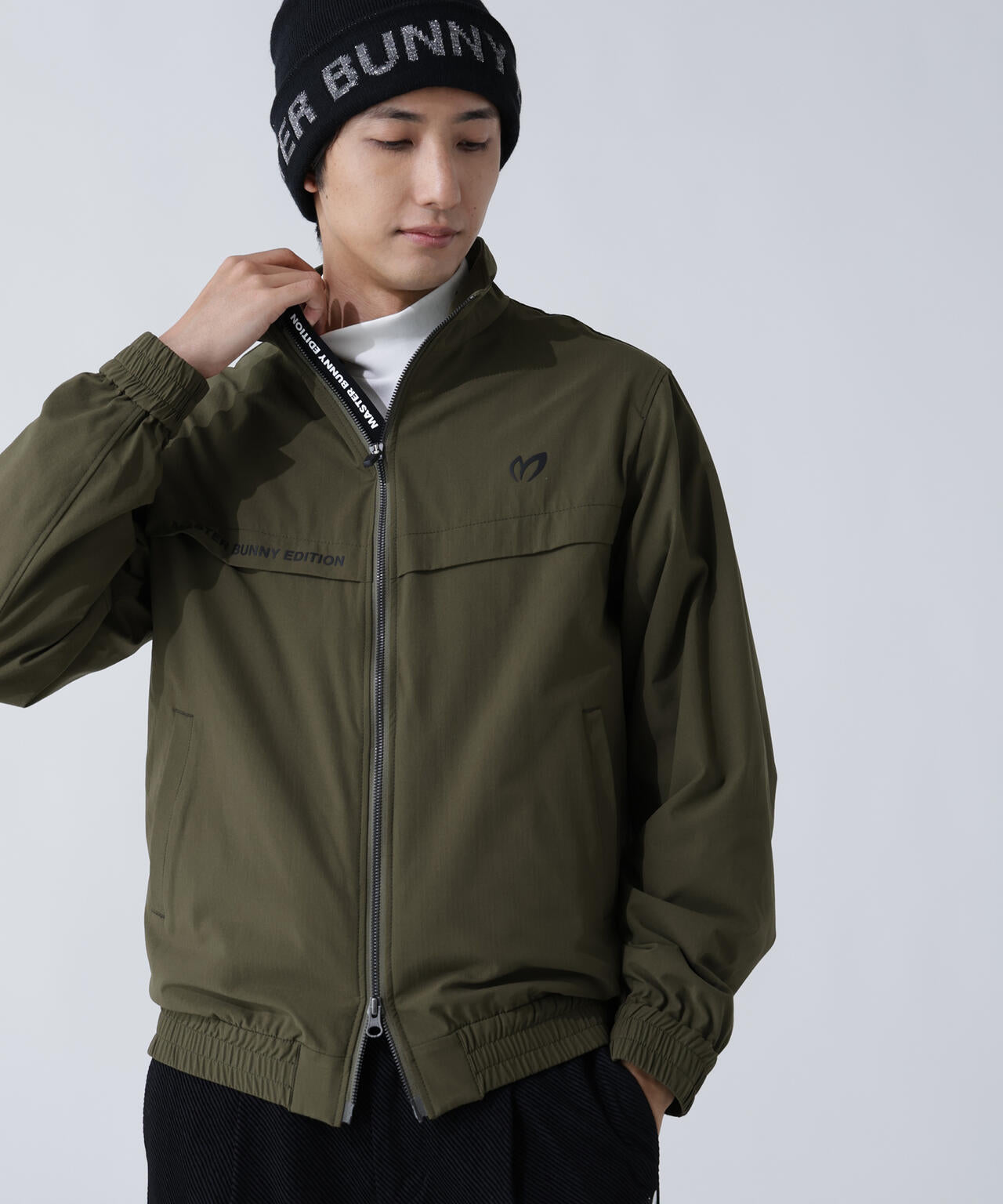 ストレッチリップストップ×高密度ツイル レイヤードブルゾン