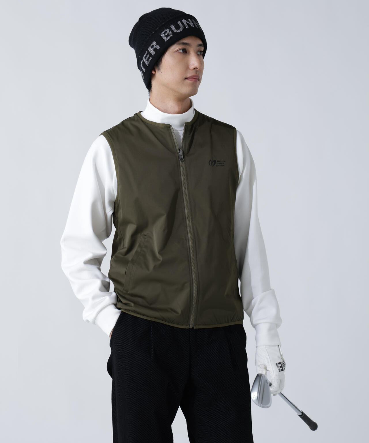 ストレッチリップストップ×高密度ツイル レイヤードブルゾン