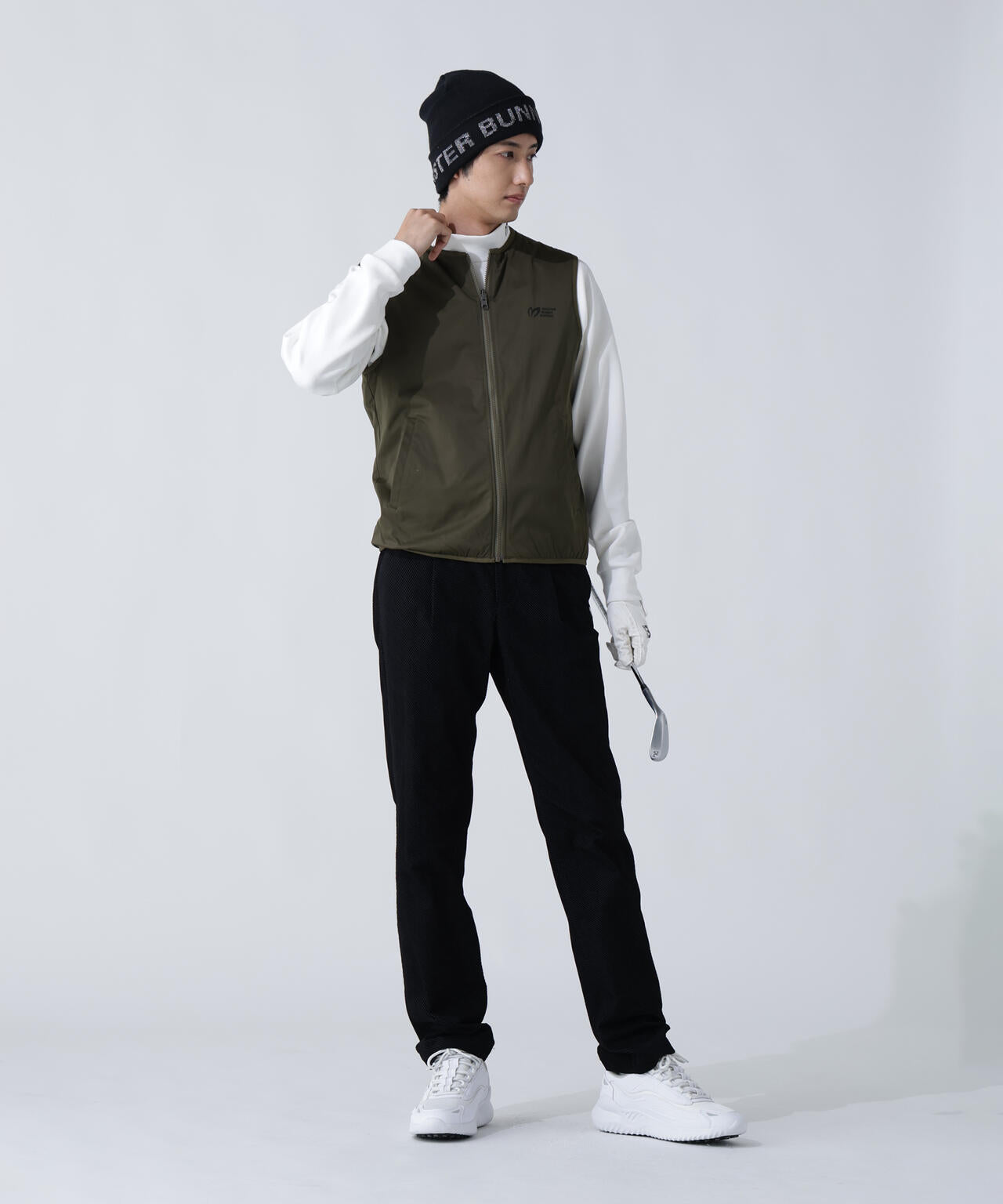 ストレッチリップストップ×高密度ツイル レイヤードブルゾン