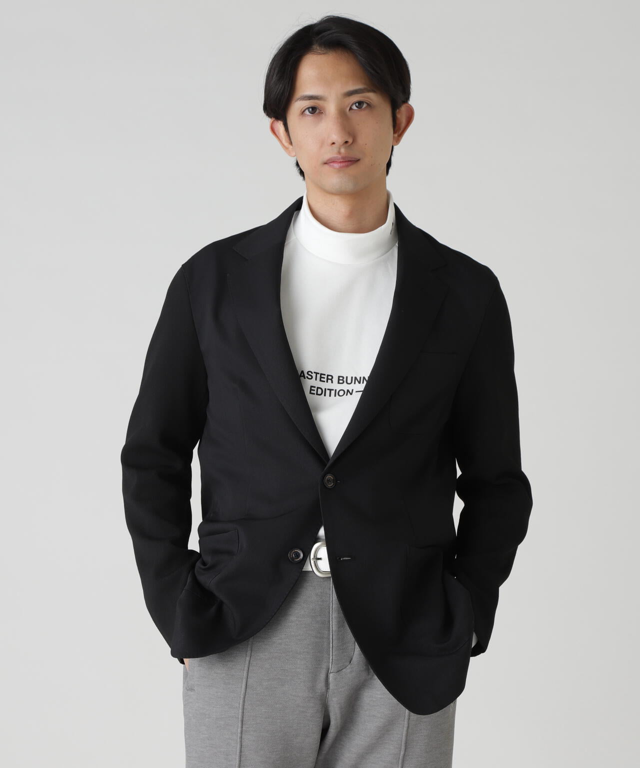 MASTER BUNNY EDITION メンズジャケット ブラック サイズ4 MASTER BUNNY EDITION｜スウェードタッチスムースジャケット | Rakuten