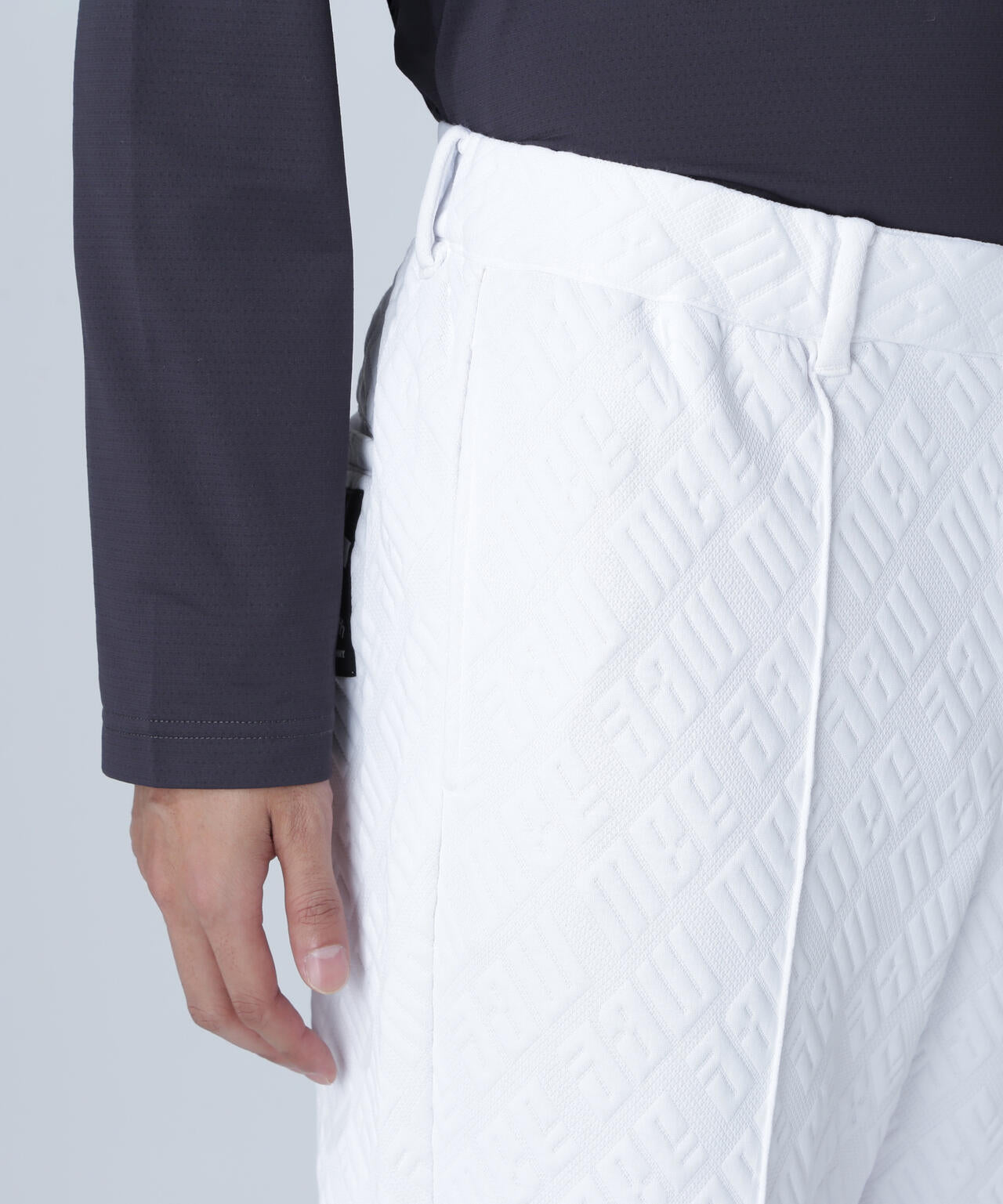 ロゴジャガードストレッチパンツ