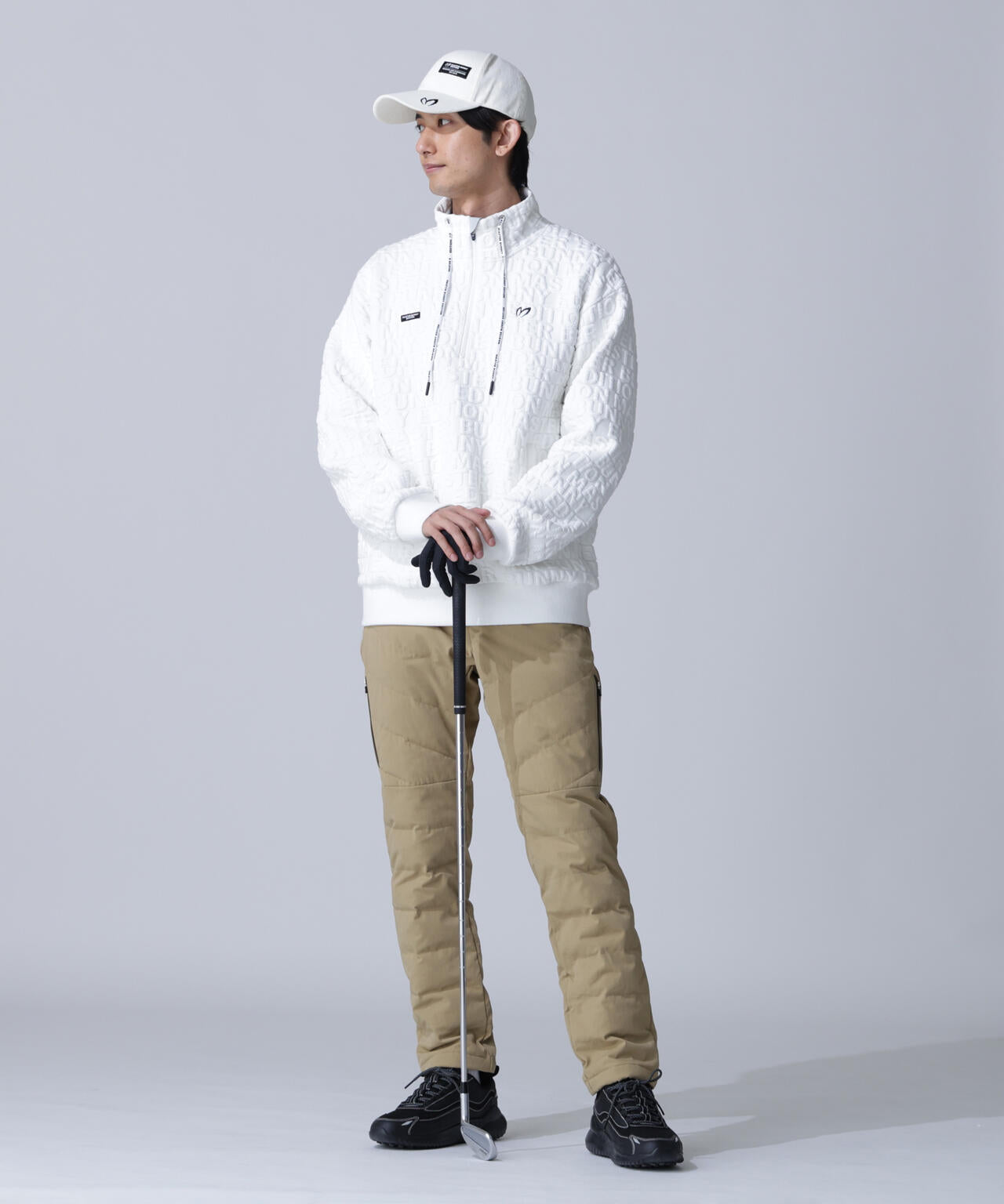 グログラン中綿ストレッチパンツ