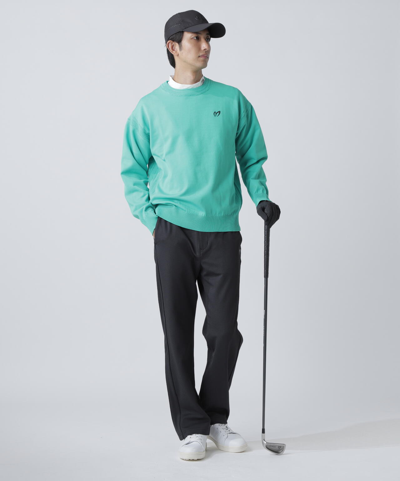 幾何学柄ジャガードパンツ