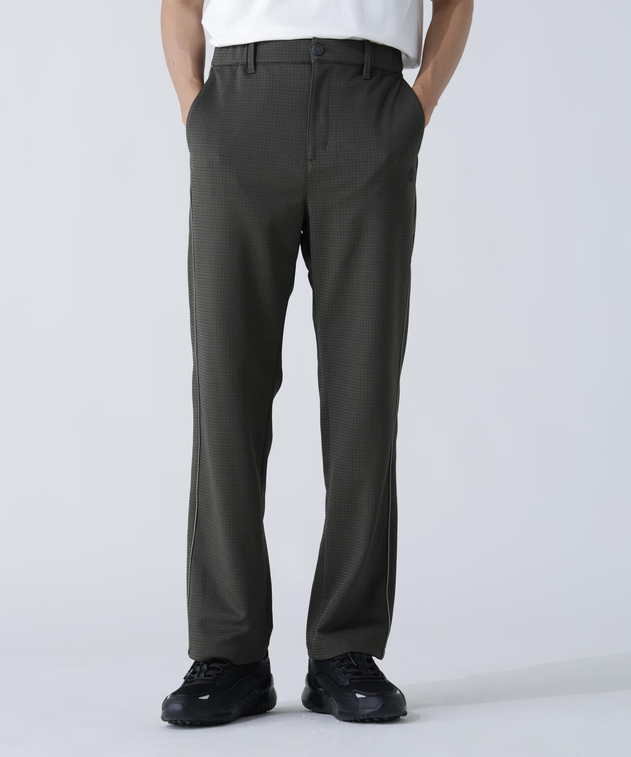 幾何学柄ジャガードパンツ