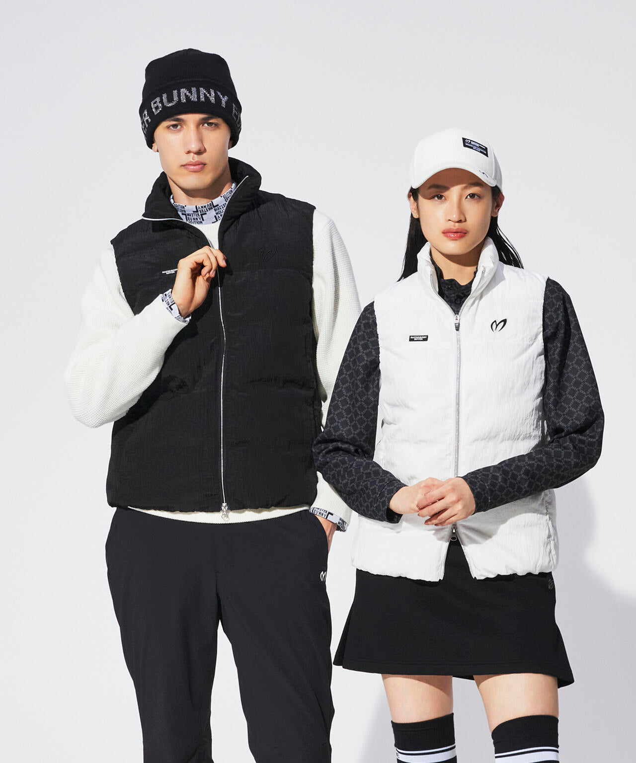 ナイロンリップ中綿フルジップベスト