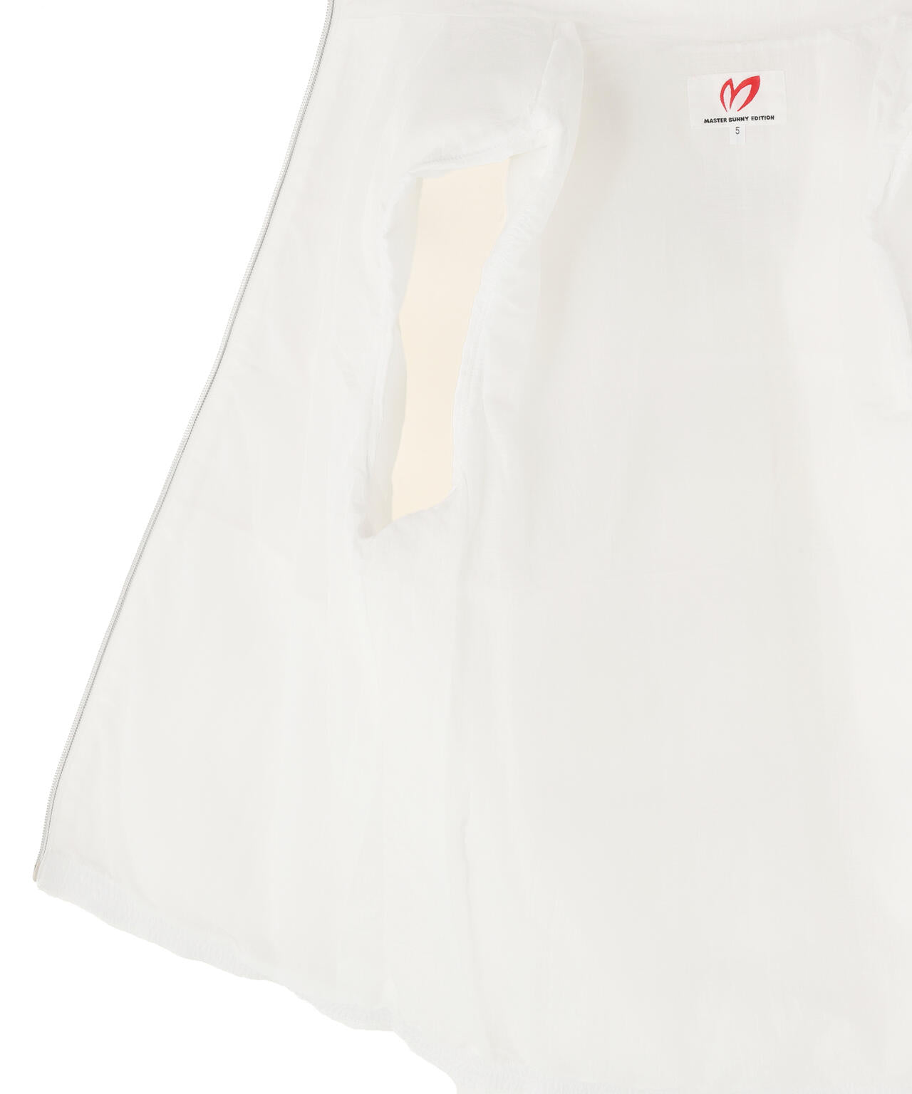 ナイロンリップ中綿フルジップベスト