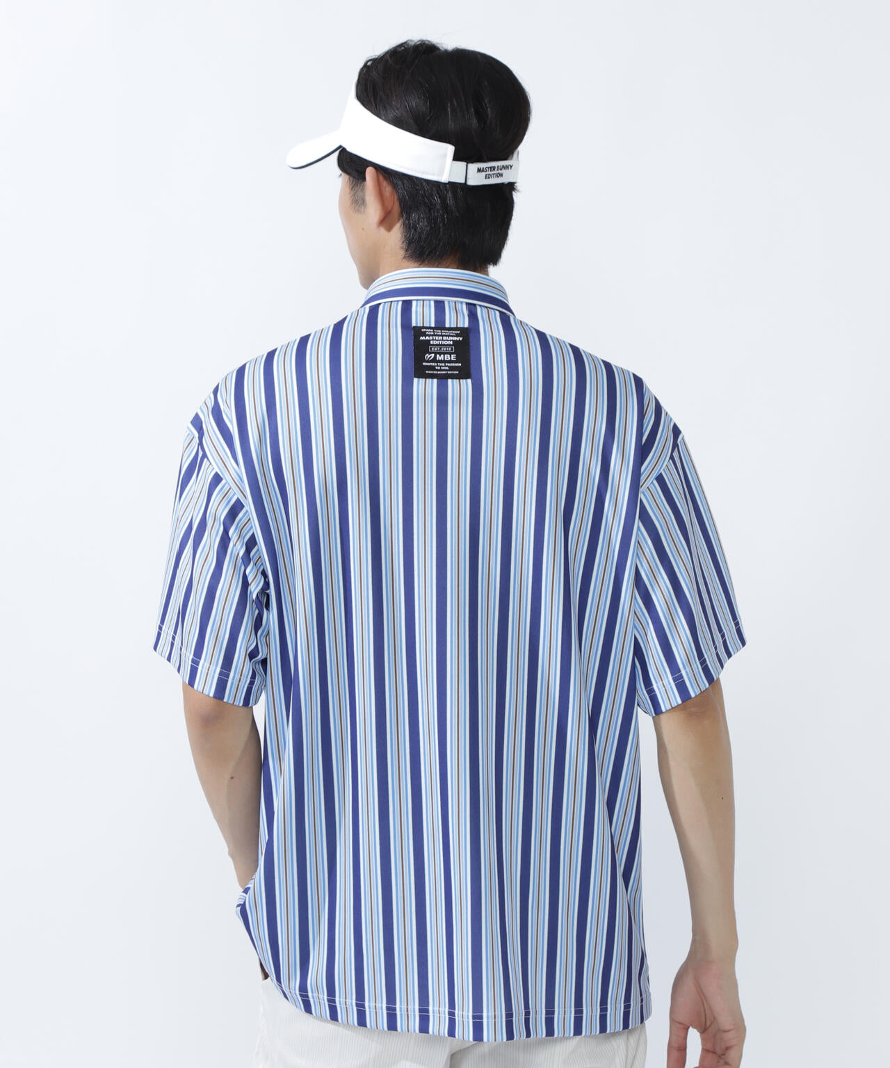 エアロクールピケマルチストライププリント半袖ポロシャツ | MASTER