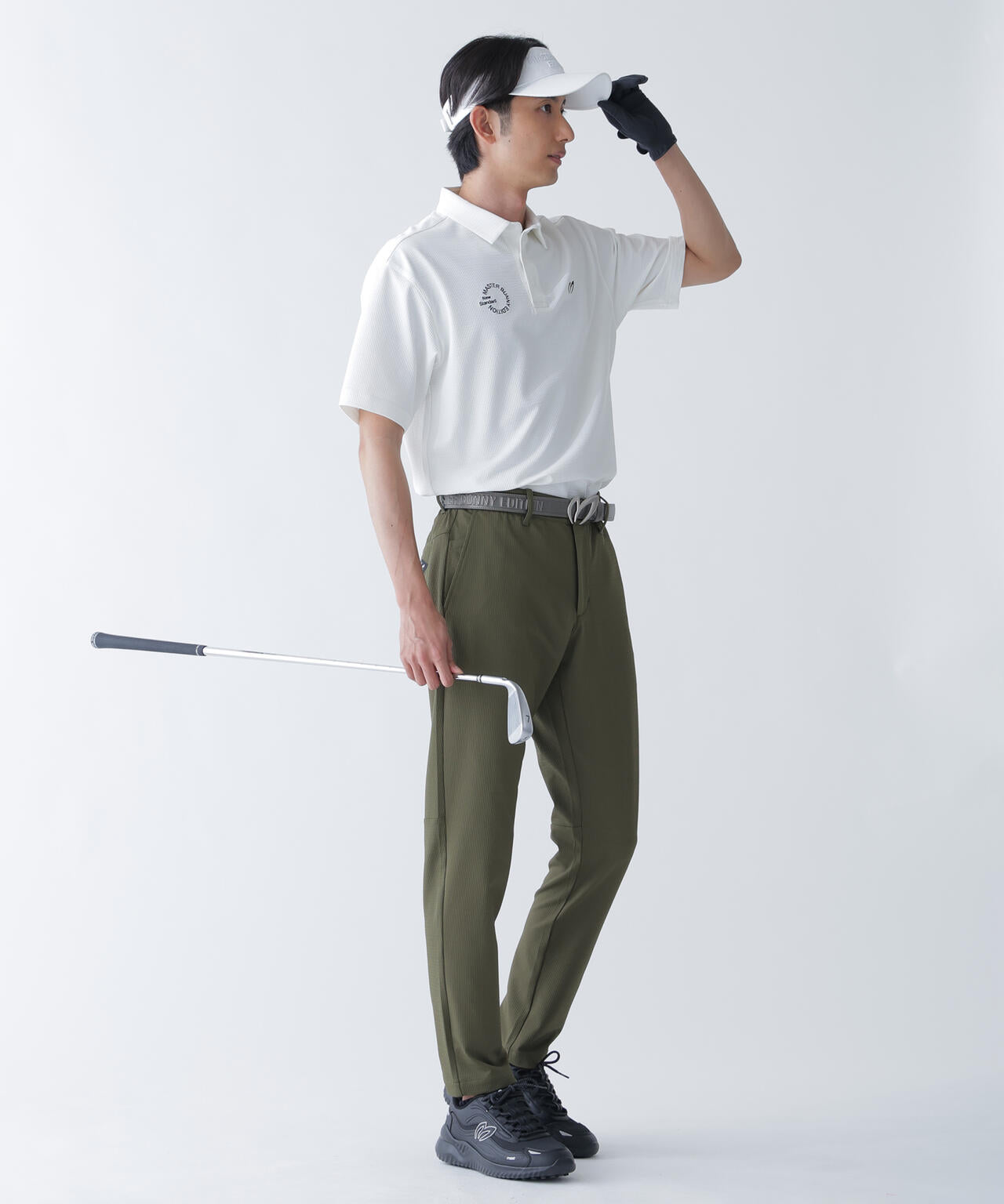 ストライプサッカー4WAYストレッチ半袖ポロシャツ