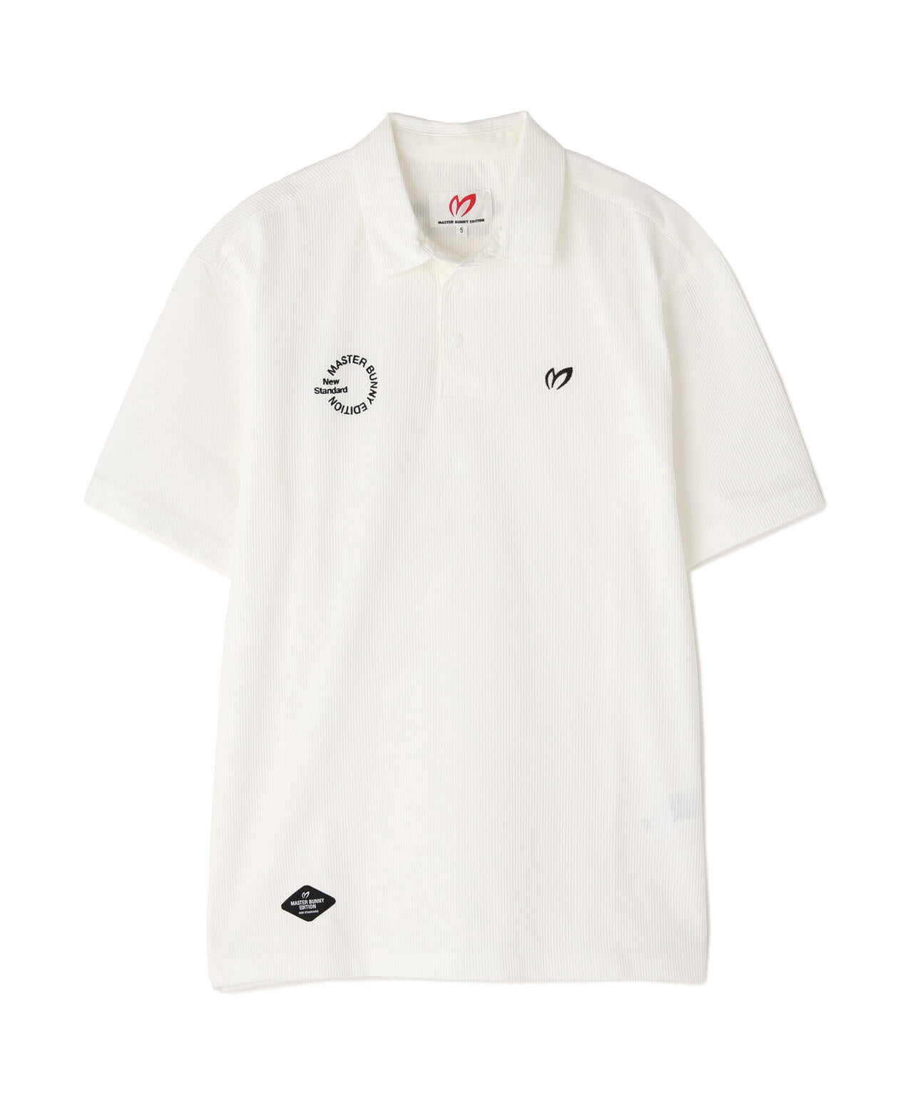 ストライプサッカー4WAYストレッチ半袖ポロシャツ | MASTER BUNNY