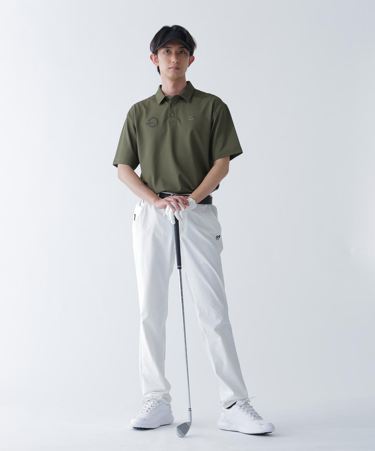 ストライプサッカー4WAYストレッチ半袖ポロシャツ