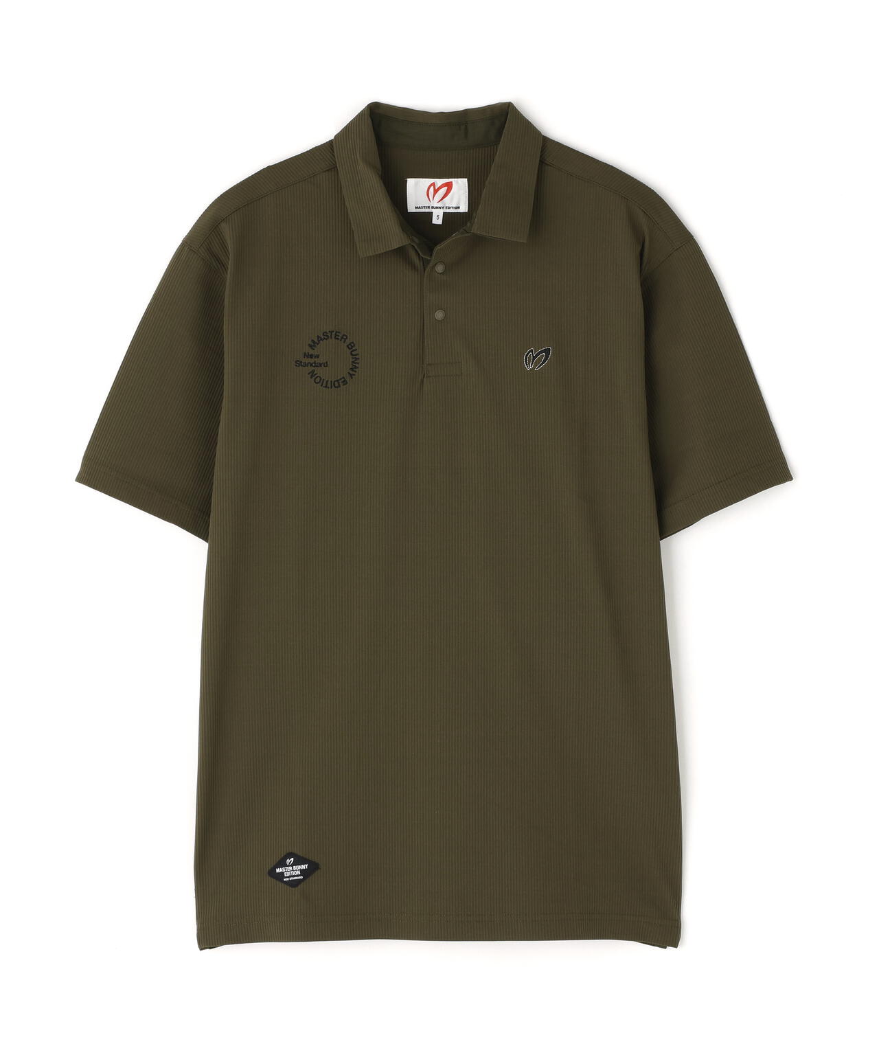 ストライプサッカー4WAYストレッチ半袖ポロシャツ | MASTER BUNNY