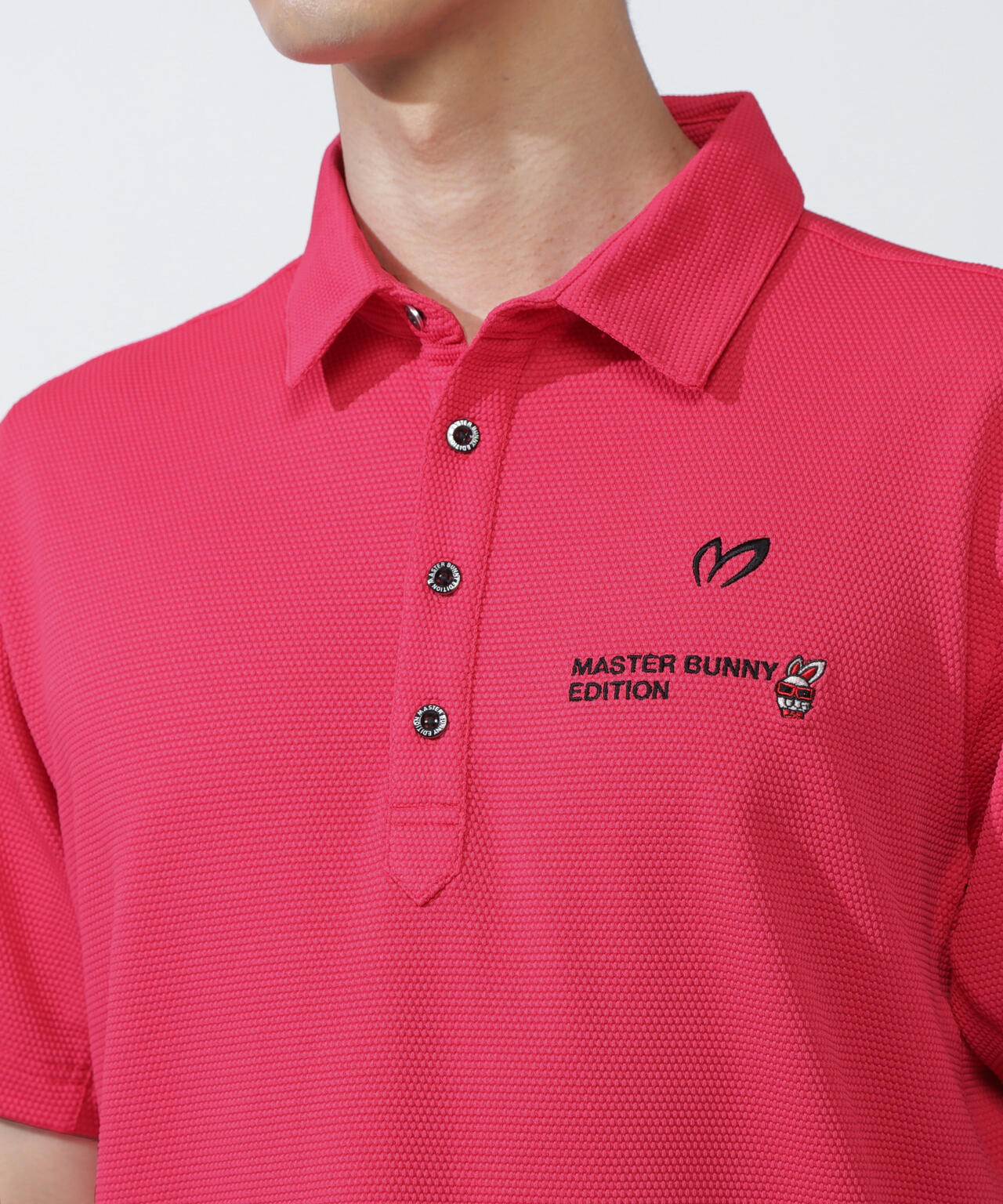 【SWAGGY BUNNY】ポップコーンハニカム半袖ポロシャツ