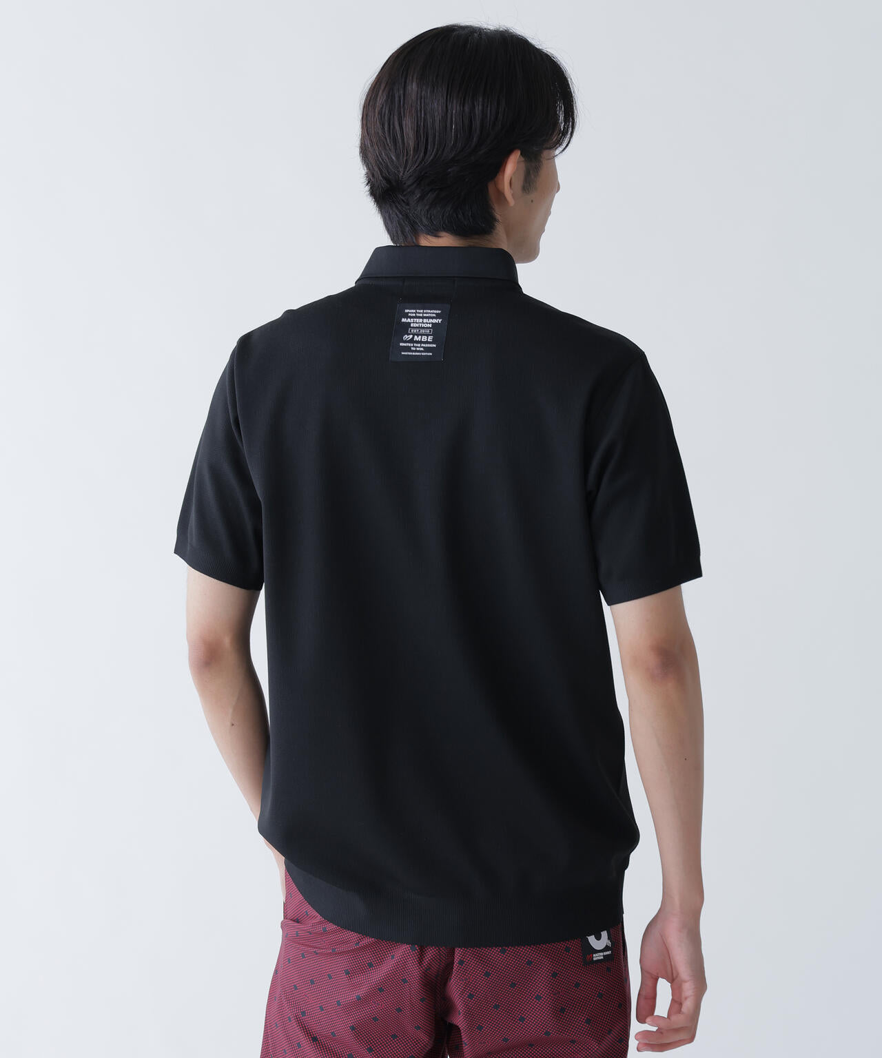 ハニカムリブスタート半袖ポロシャツ