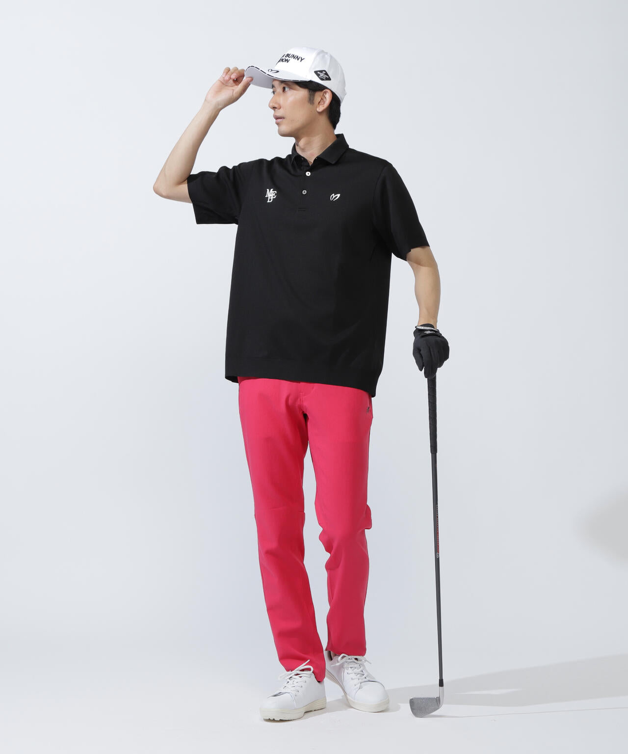 ハニカムリブスタート半袖ポロシャツ