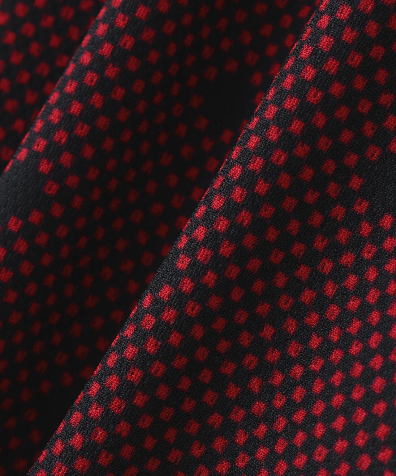 メッシュトリコットプリント半袖ポロシャツ