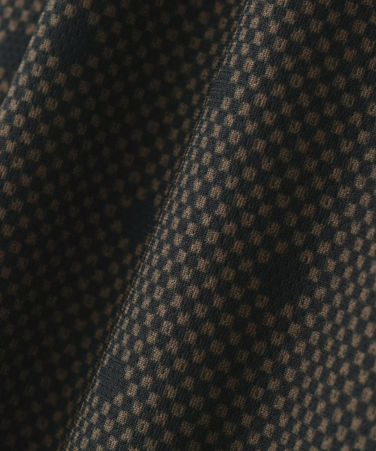 メッシュトリコットプリント半袖ポロシャツ