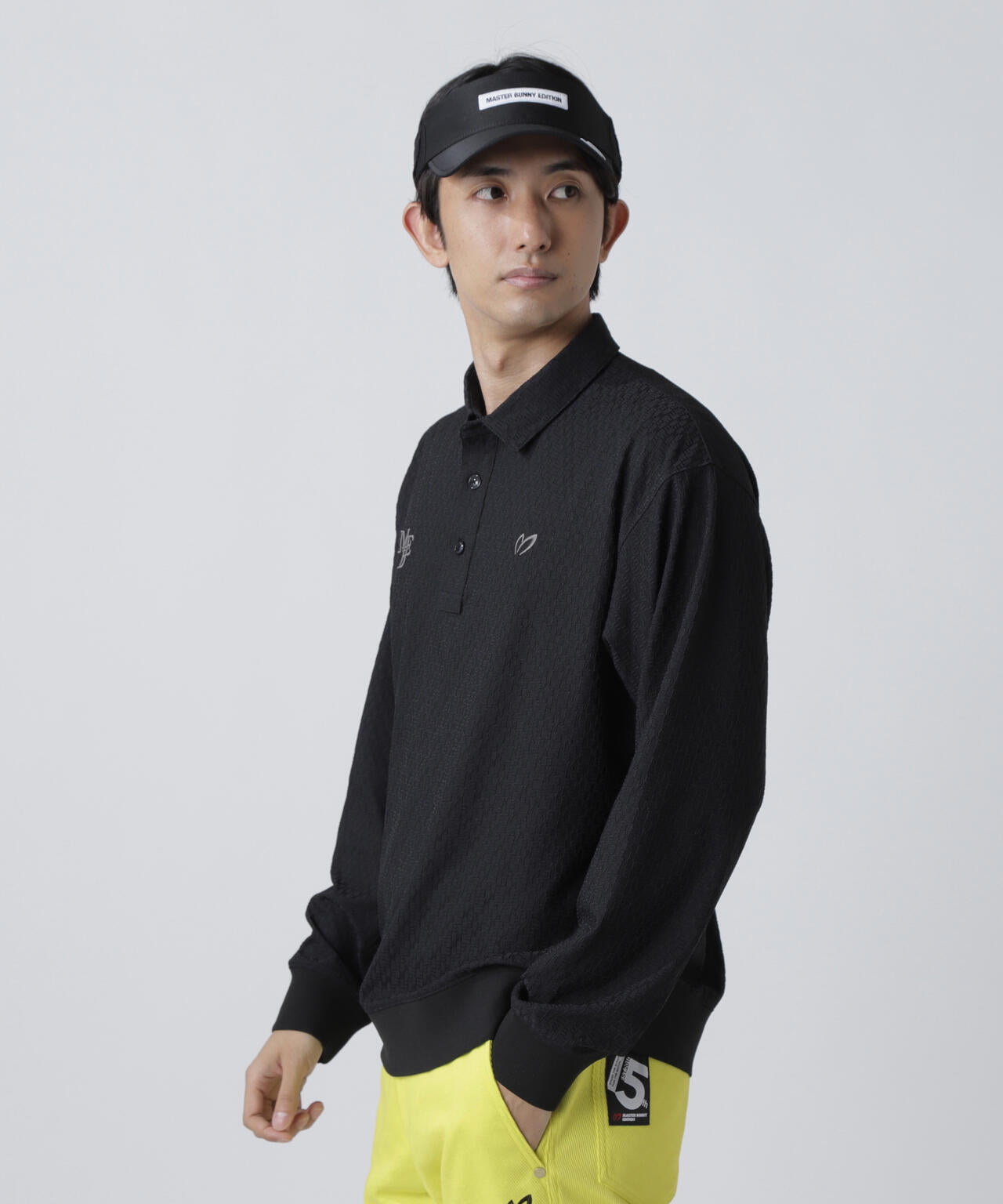○★新品未使用　マスターバニーエディション　ロゴ総柄　長袖ポロシャツ　1　黒 楽天市場】マスターバニー（シャツ・ポロシャツ｜メンズウェア