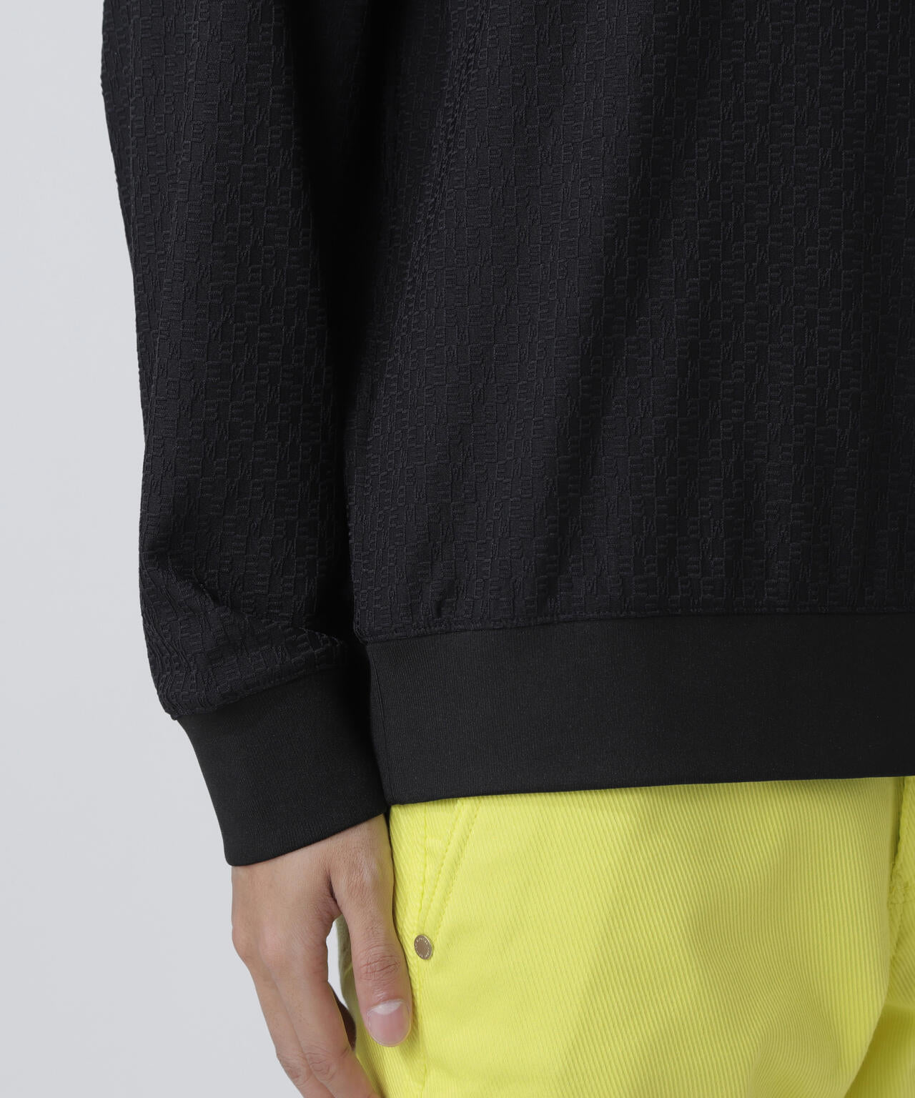 リンクスロゴジャガード長袖ポロシャツ | MASTER BUNNY EDITION