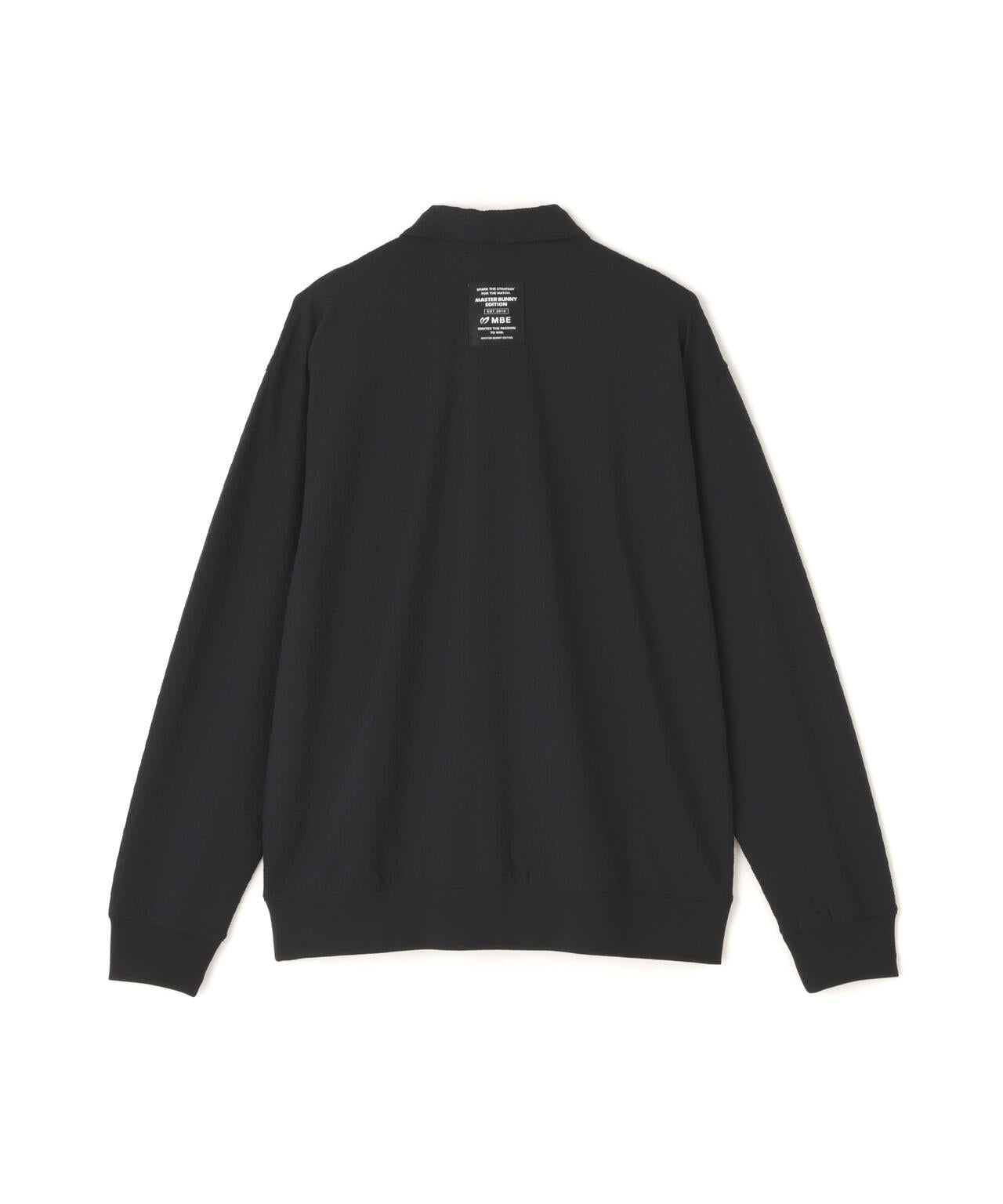 Li ly！！マスターバニーエディション　ブラックポロシャツ ストライプサッカー4WAYストレッチ半袖ポロシャツ | MASTER