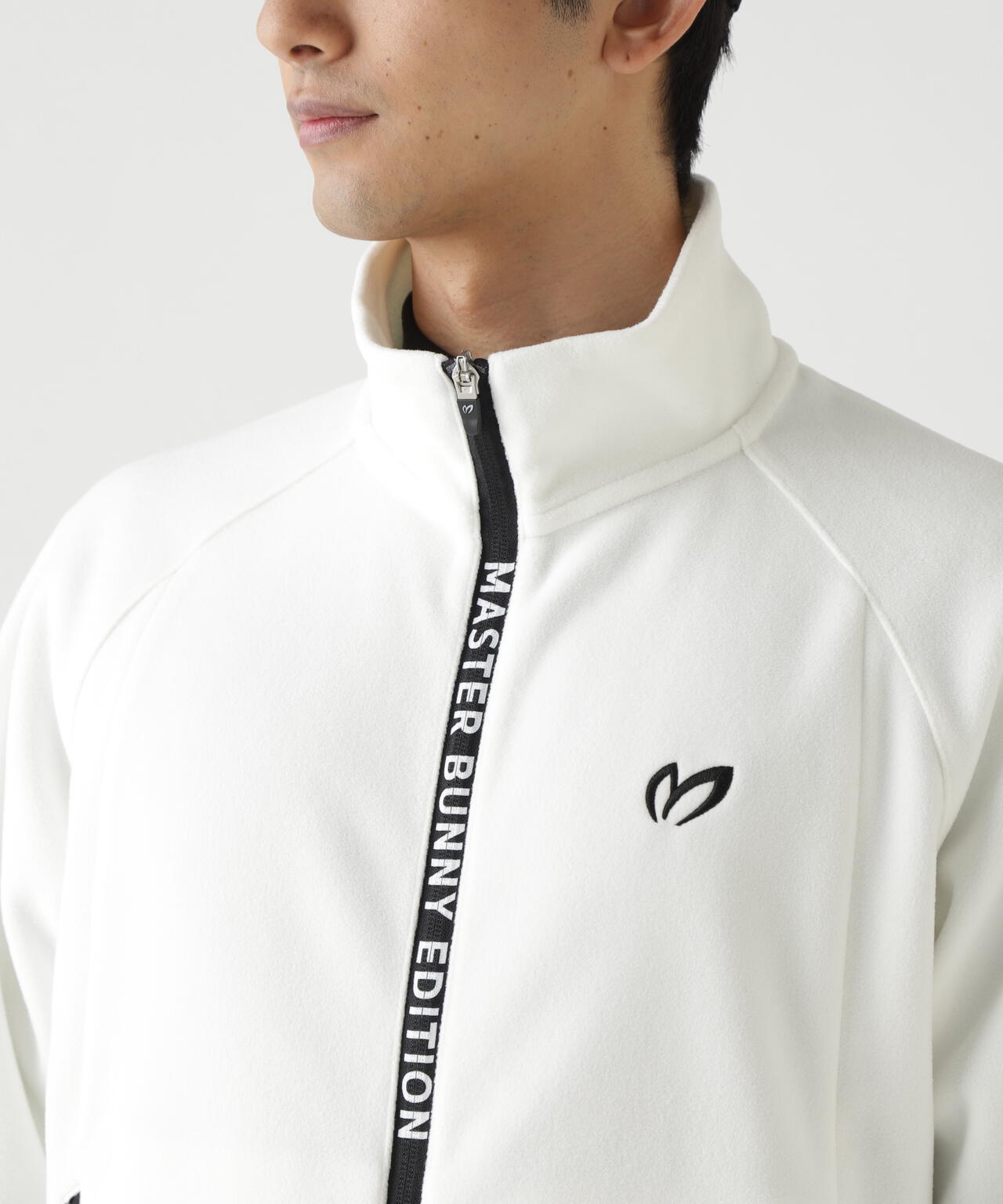 1261【美品】マスターバニー ジップアップブルゾン シフォン 総ロゴ 22年製 MASTER BUNNY EDITION - 1261【美品】マスターバニー ジップアップ