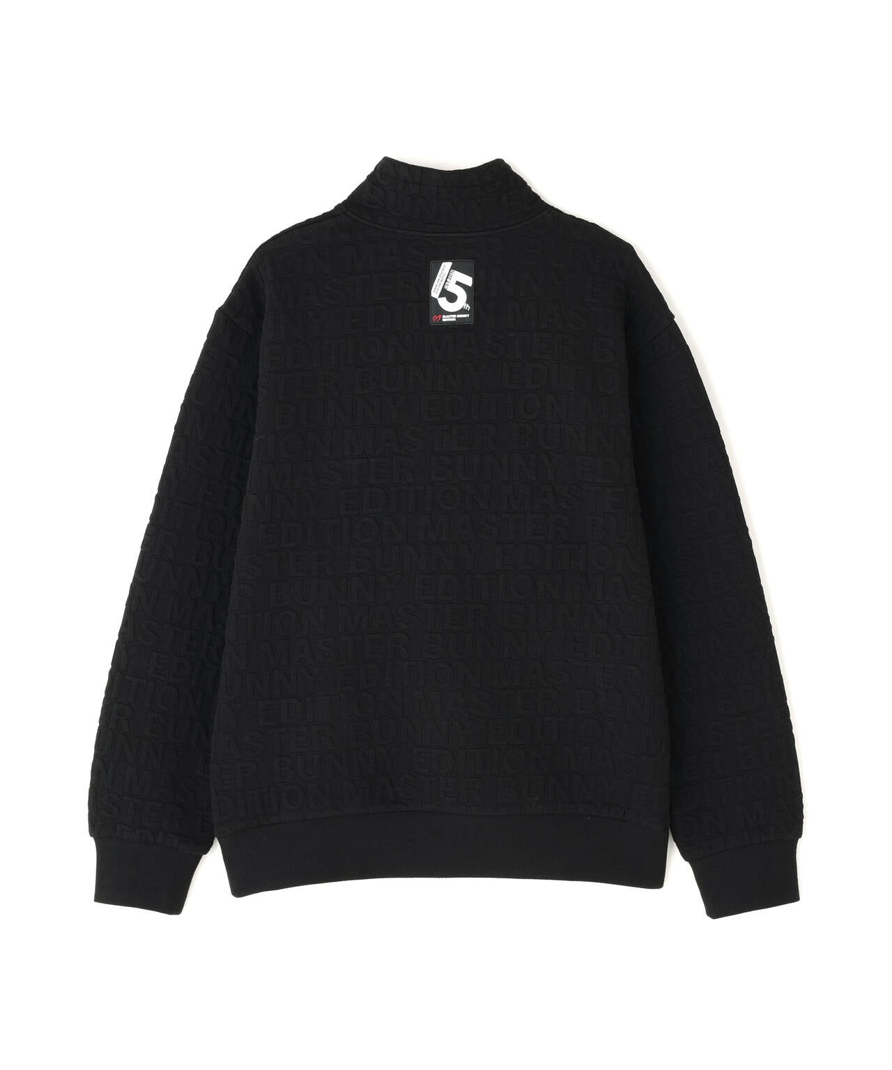 ロゴキルトジャガードハーフジップアップ