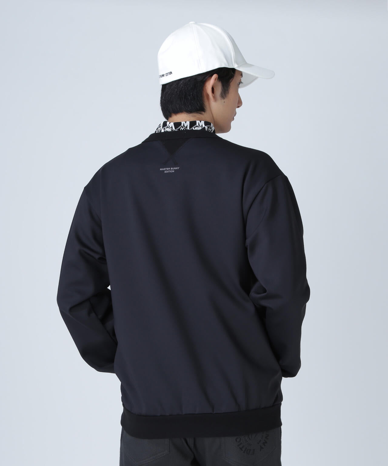 新品　マスターバニーエディション　モックネック　プルオーバー　ブラック　裏起毛 起毛トリコットクルーネックプルオーバー | MASTER BUNNY EDITION