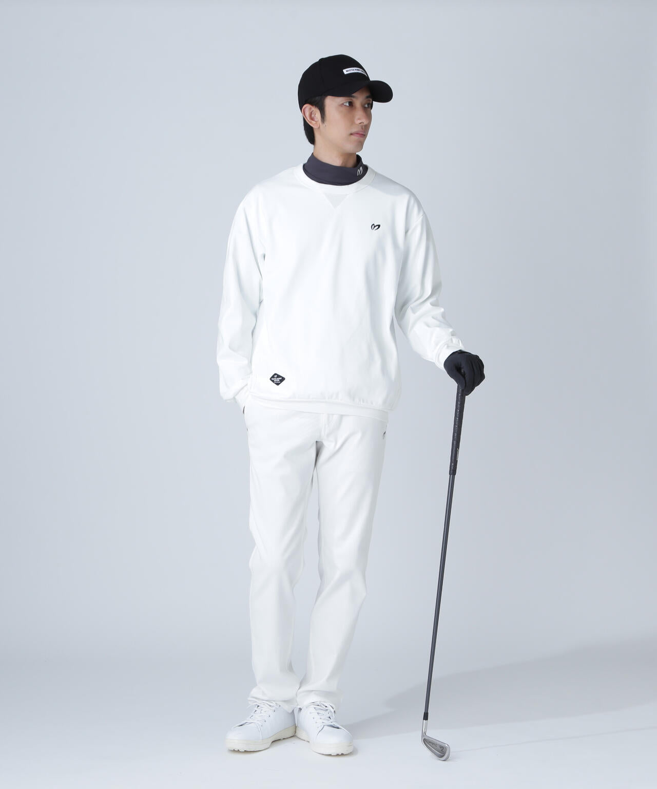 起毛トリコットクルーネックプルオーバー