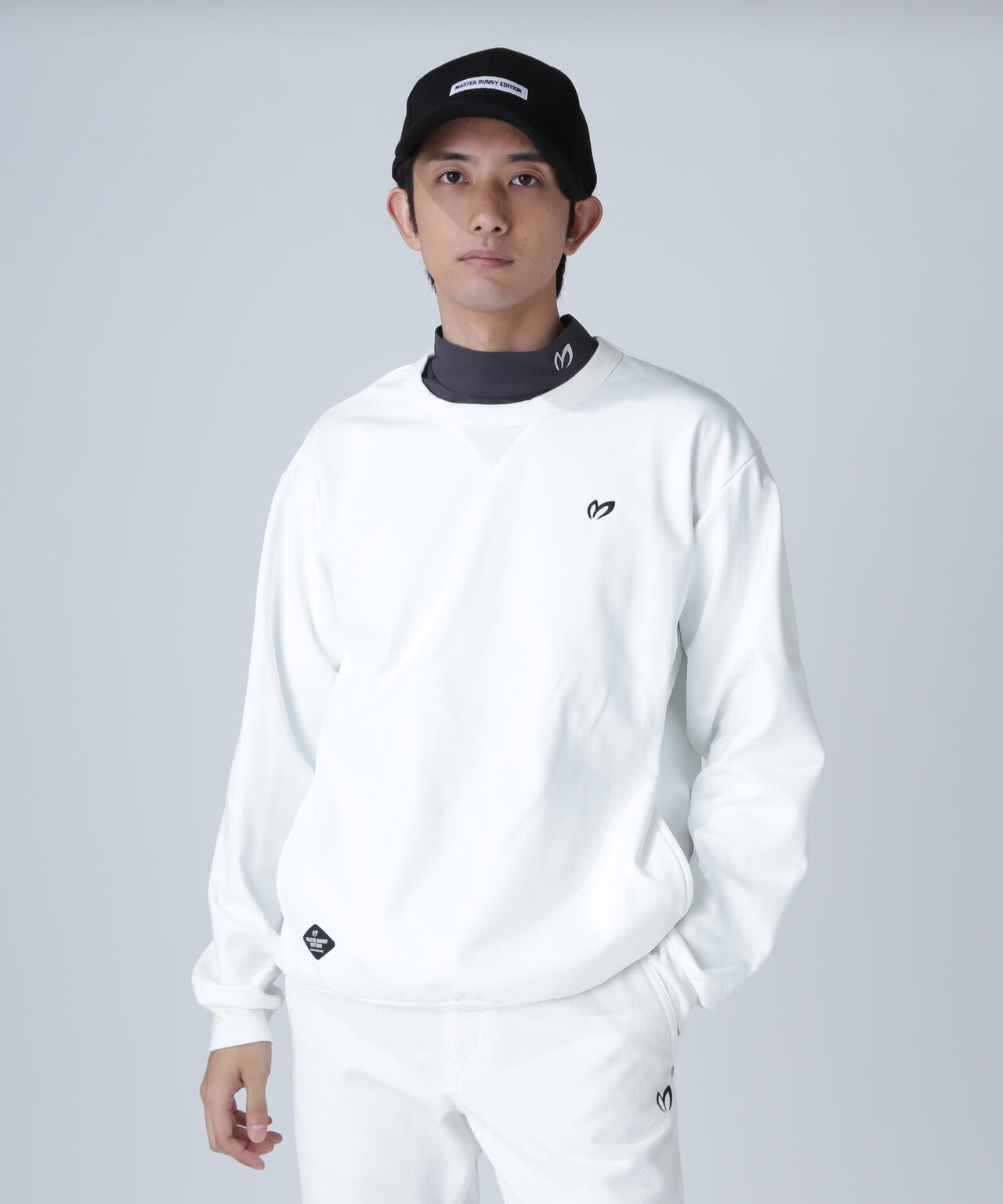 起毛トリコットクルーネックプルオーバー