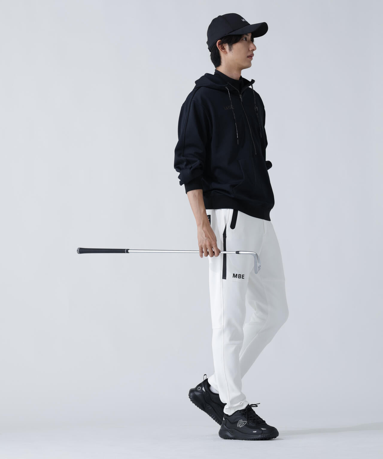 幾何学柄ジャガードフーディプルオーバー | MASTER BUNNY