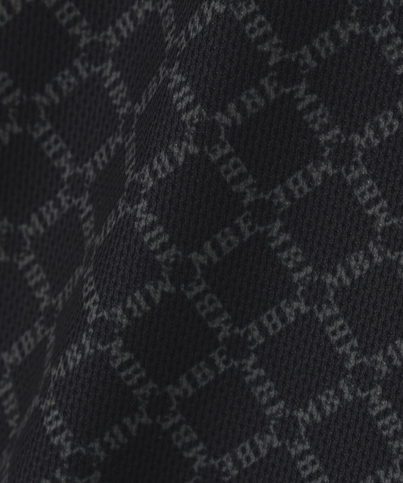 SPXカラミメッシュMBEボックスプリント ハーフジップアップカットソー