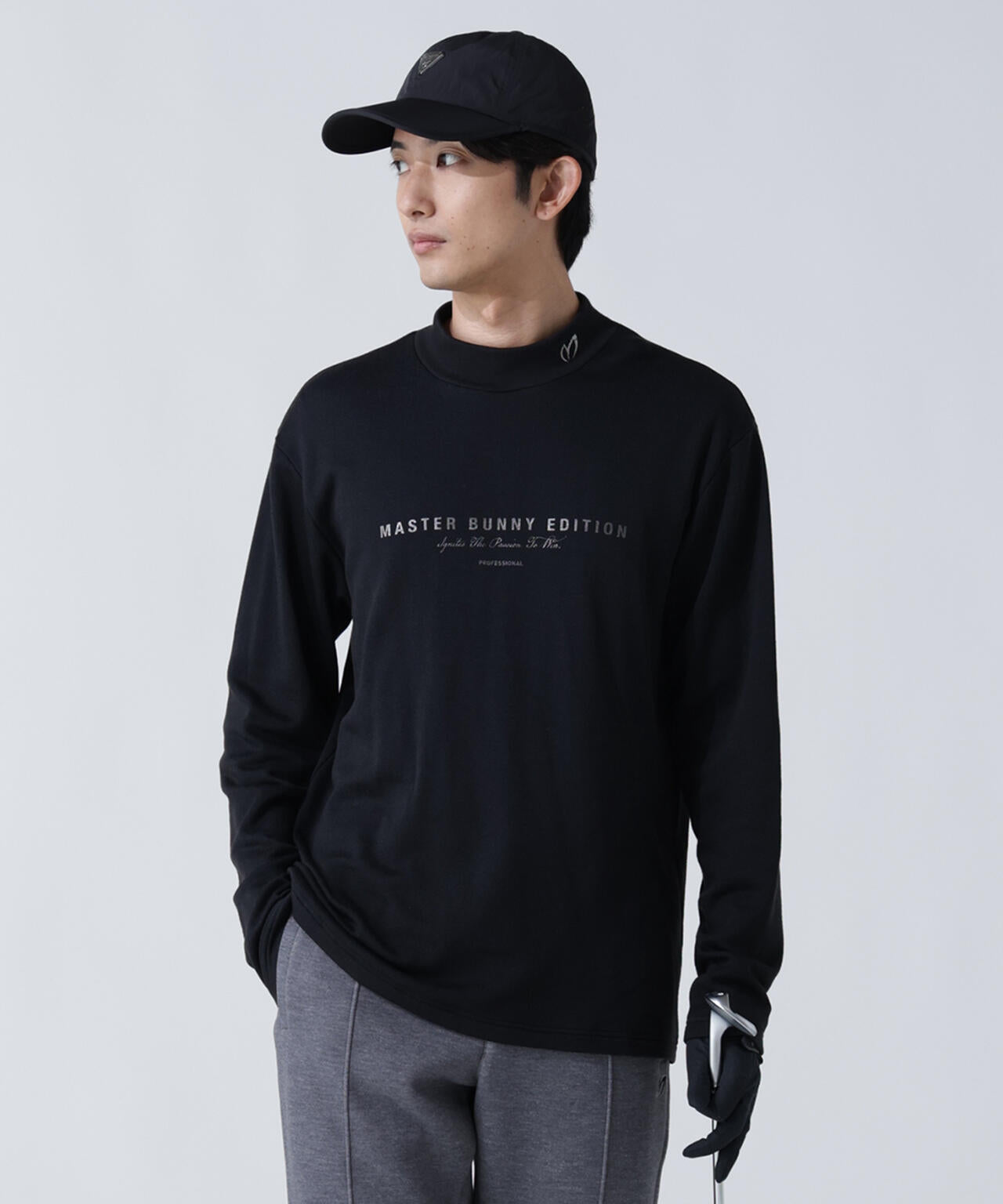 【岩井ツインズコラボカラーあり】スーパーストレッチ裏起毛長袖ハイネックカットソー