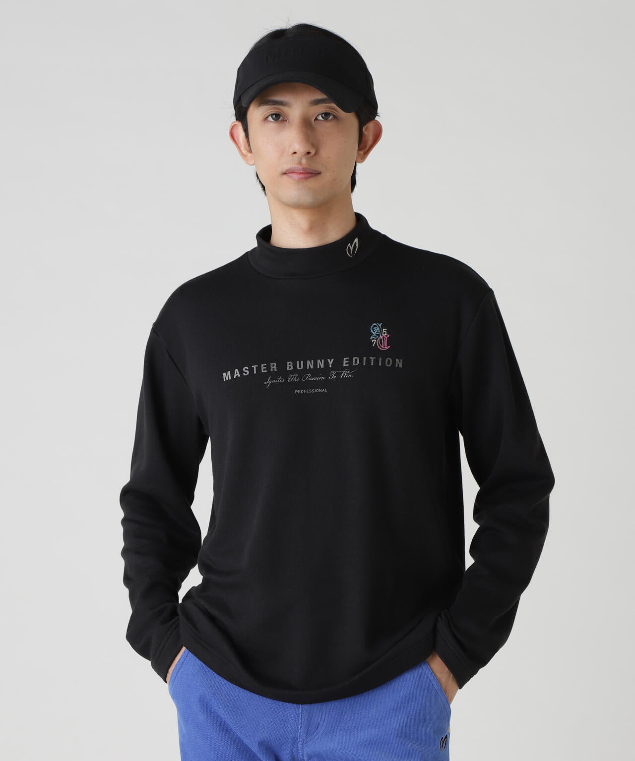 【岩井ツインズコラボカラーあり】スーパーストレッチ裏起毛長袖ハイネックカットソー