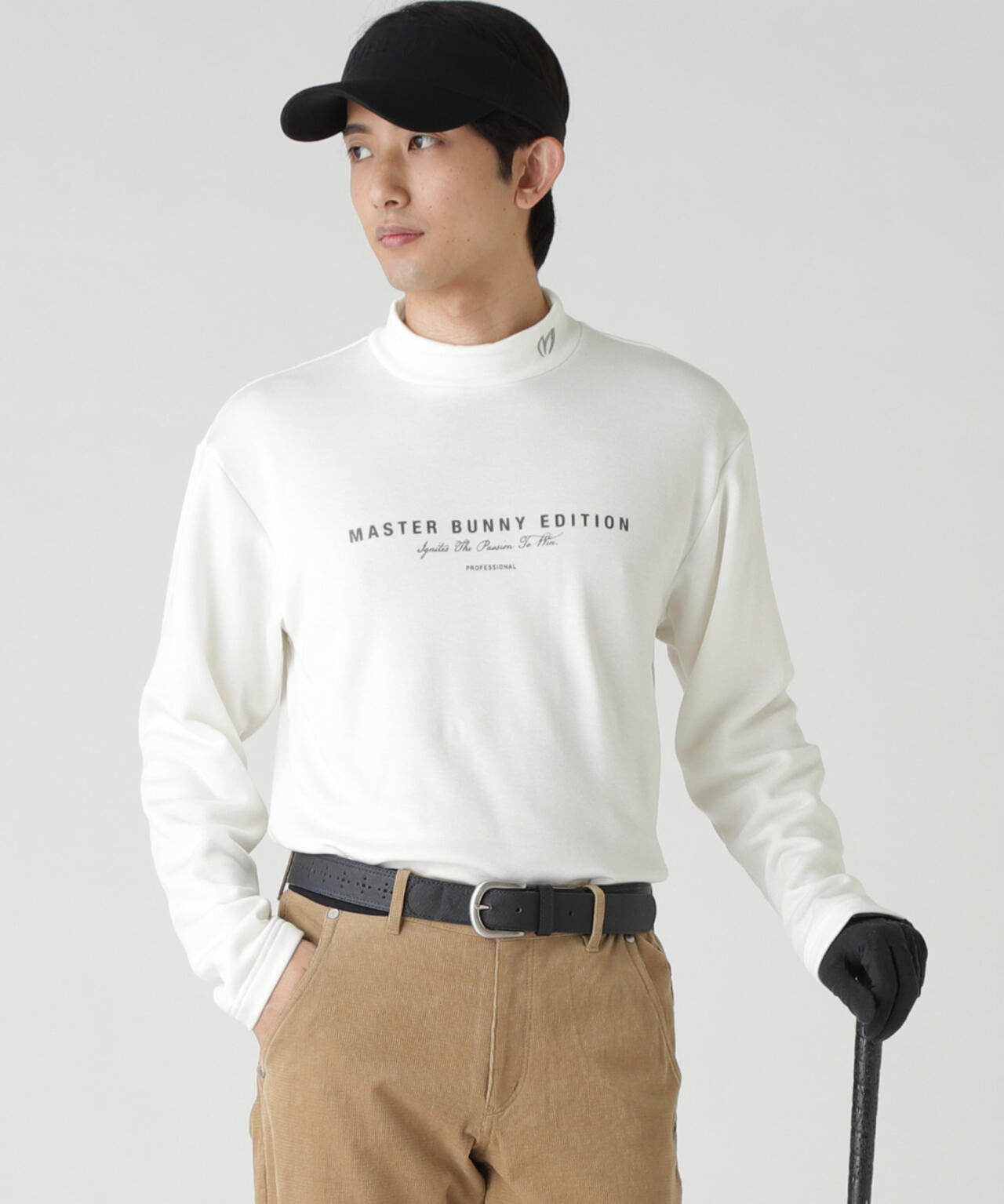 【岩井ツインズコラボカラーあり】スーパーストレッチ裏起毛長袖ハイネックカットソー