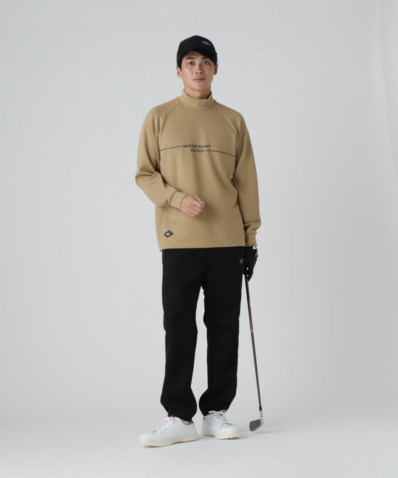 T/Rダンボール長袖ハイネックカットソー