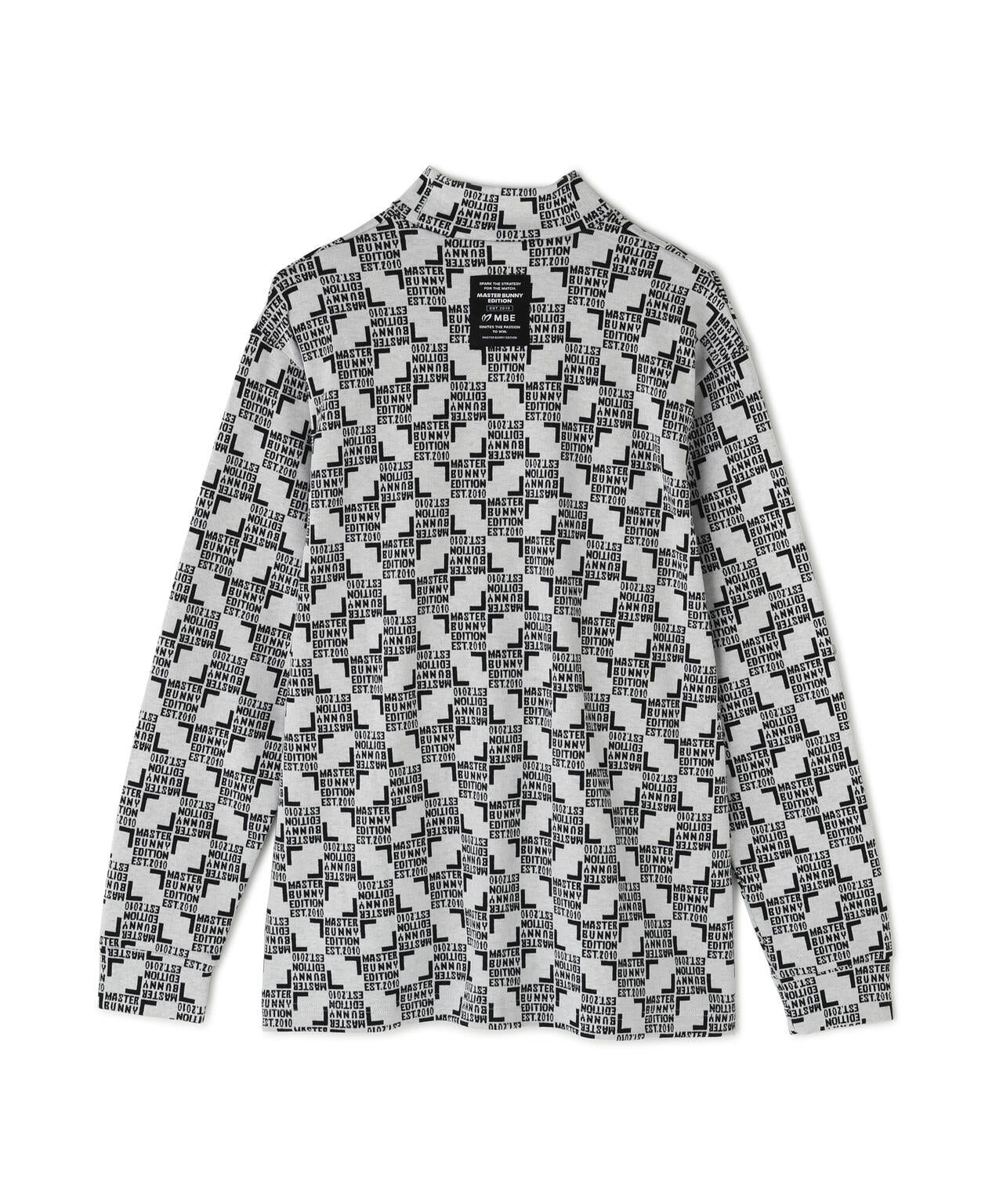 チェッカージャガード裏起毛長袖モックネックカットソー | MASTER