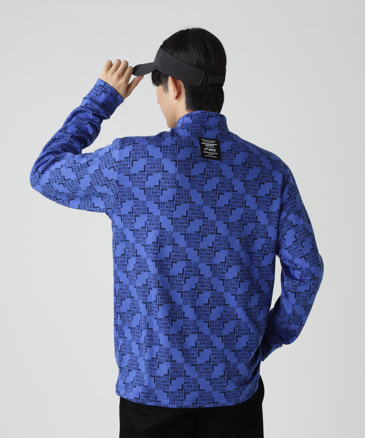 チェッカージャガード裏起毛長袖モックネックカットソー | MASTER