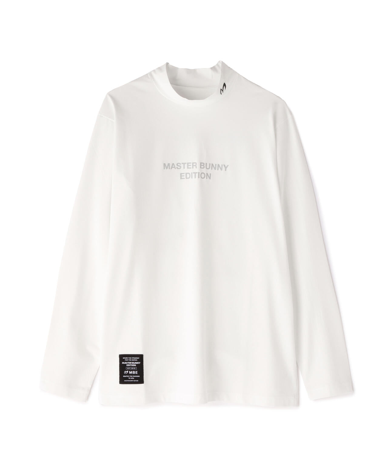 mike　マスターバニーエディション　モックネックシャツ　サイズL 長袖 マスターバニーエディション モックネック ストレッチ【メンズ