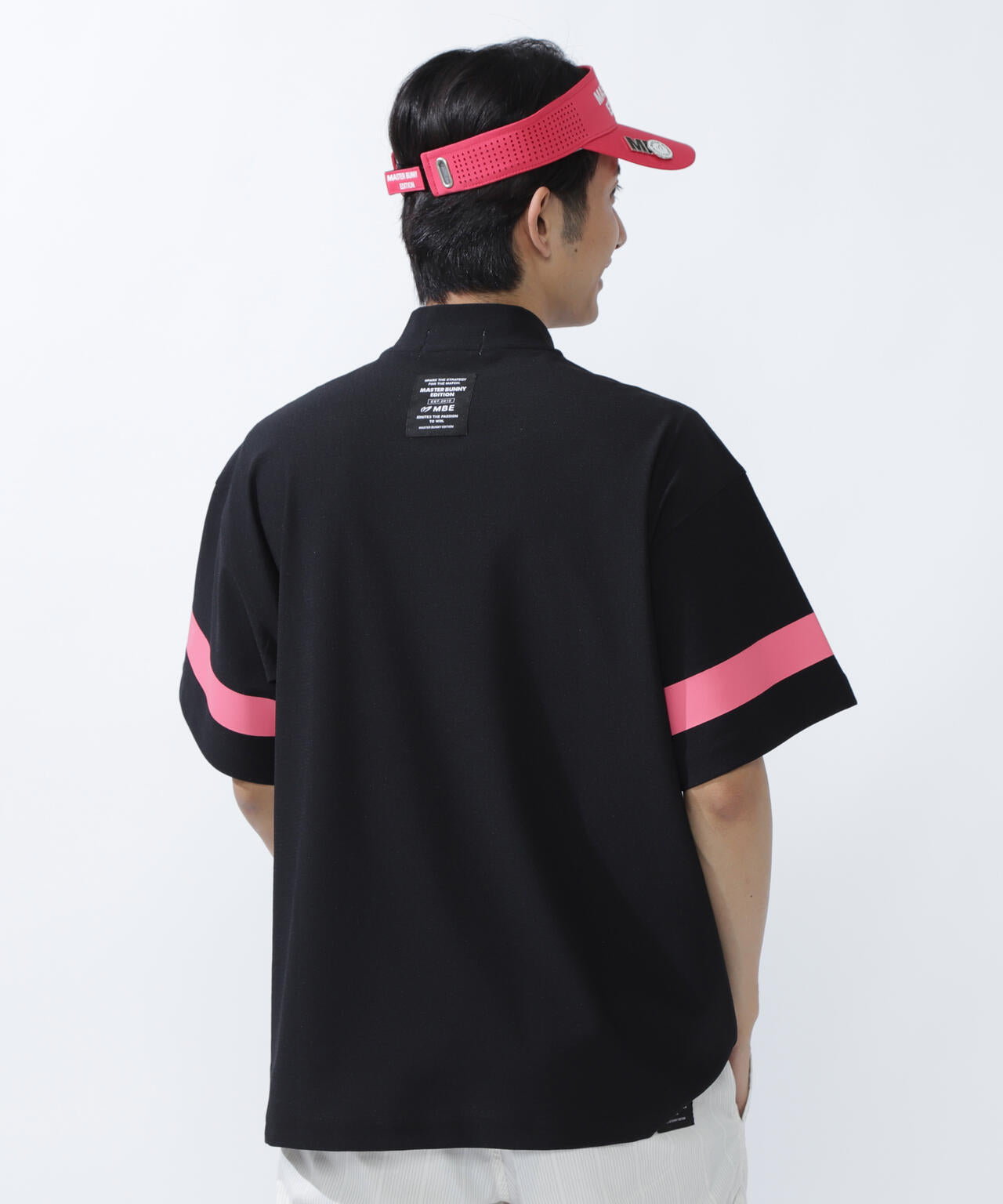 フルダルメッシュ半袖ハーフジップアップカットソー