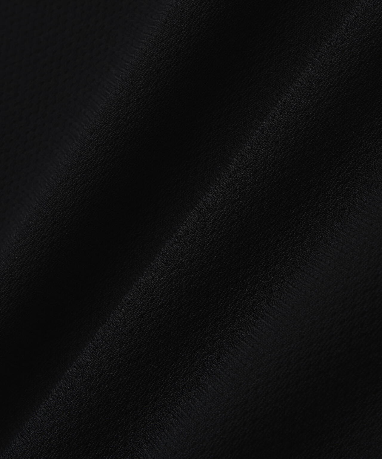 フルダルメッシュ半袖ハーフジップアップカットソー