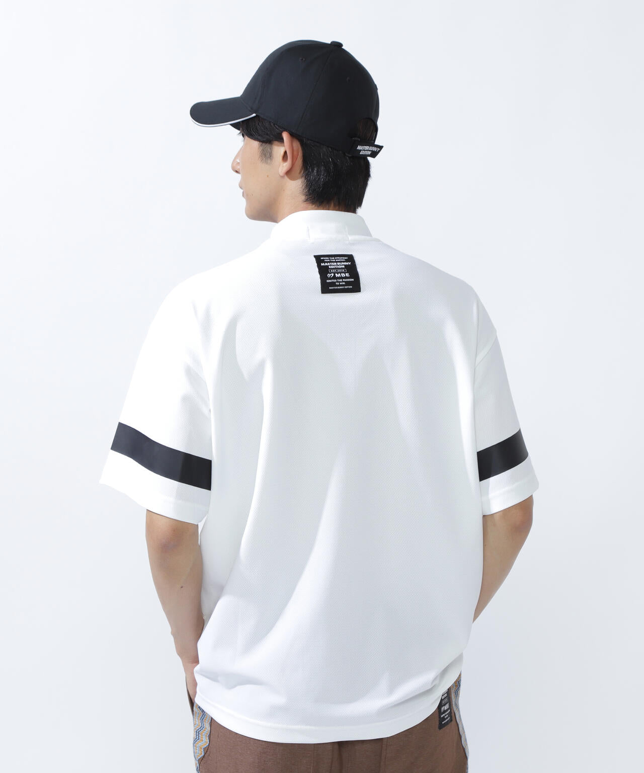 フルダルメッシュ半袖ハーフジップアップカットソー