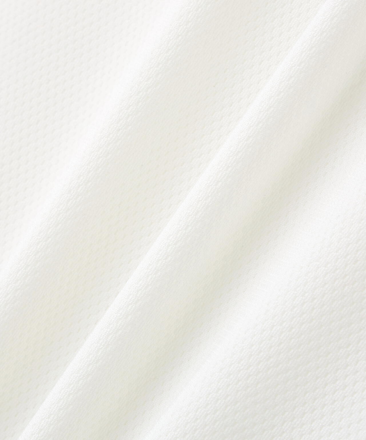 フルダルメッシュ半袖ハーフジップアップカットソー