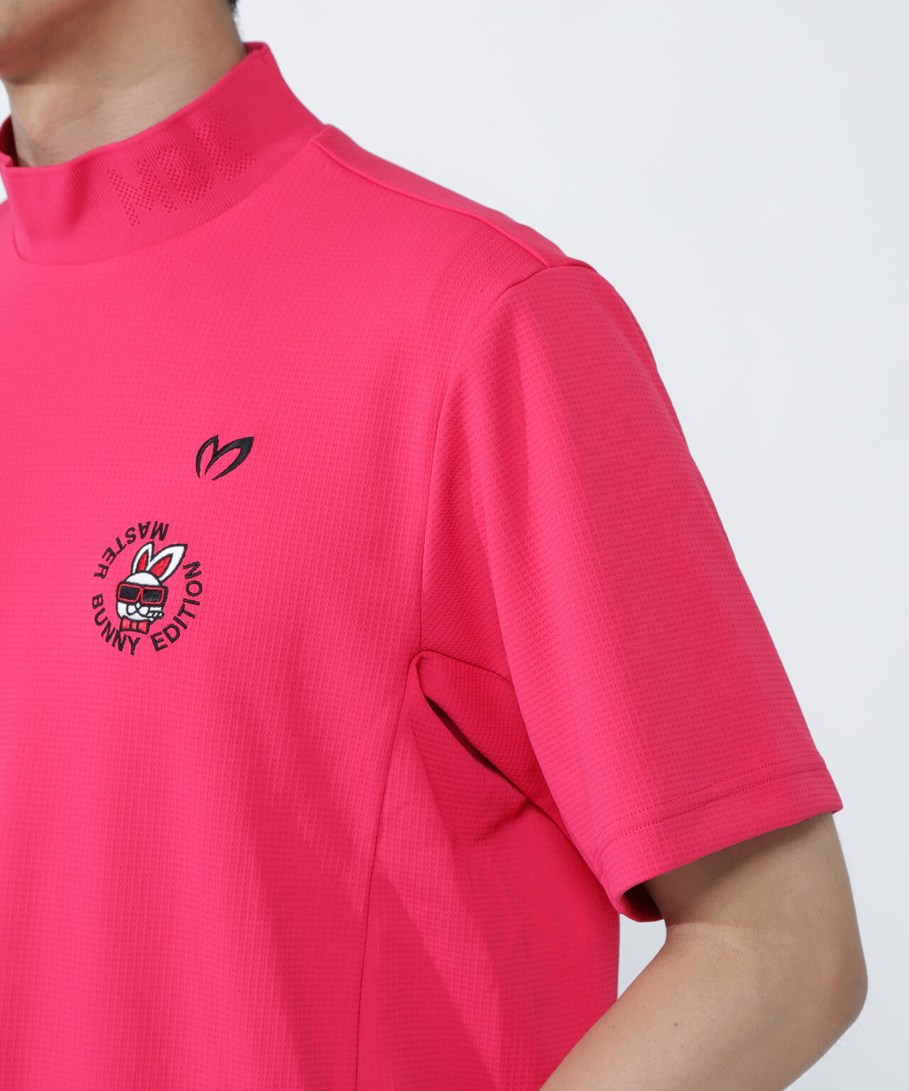 マスターバニーエディション　半袖ハイネックニット　赤#0 SWAGGY BUNNY】SPXネオメッシュ 半袖ハイネックカットソー