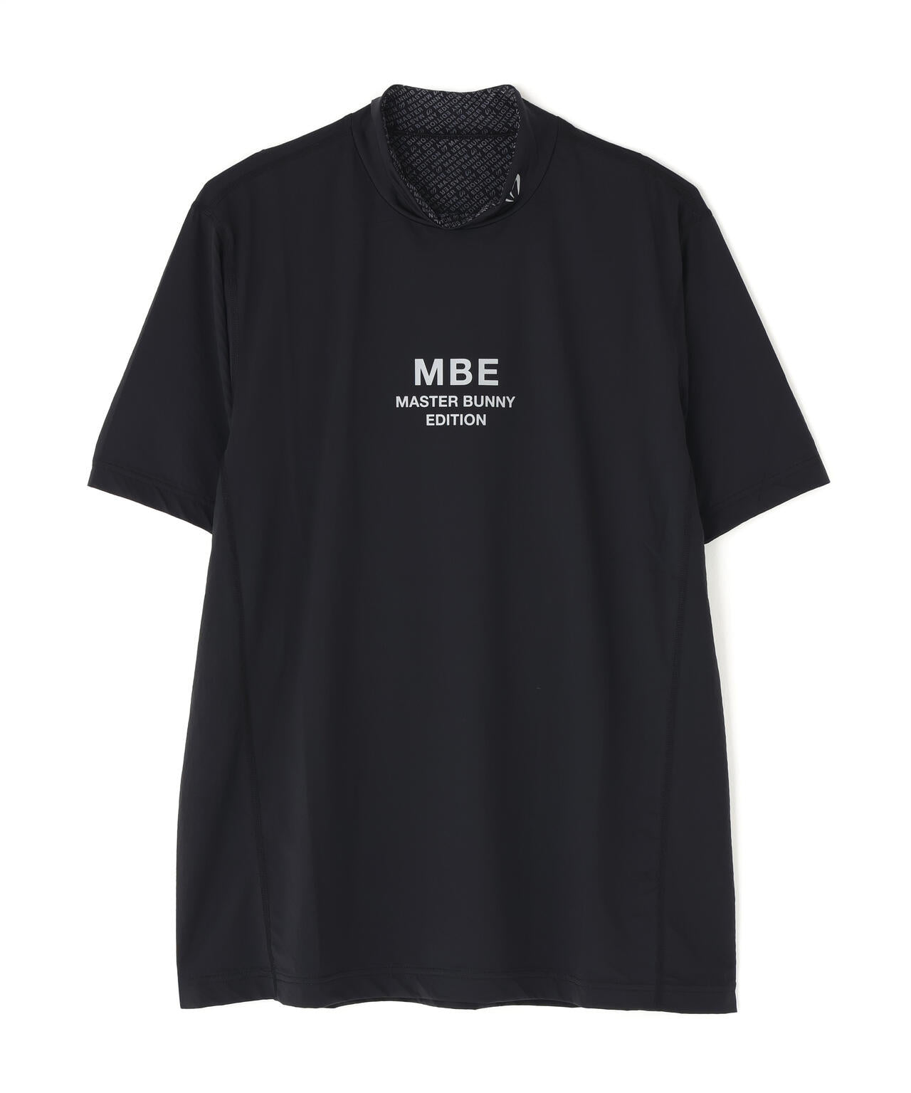 クロスミントサークルジャガード半袖ハイネックカットソー