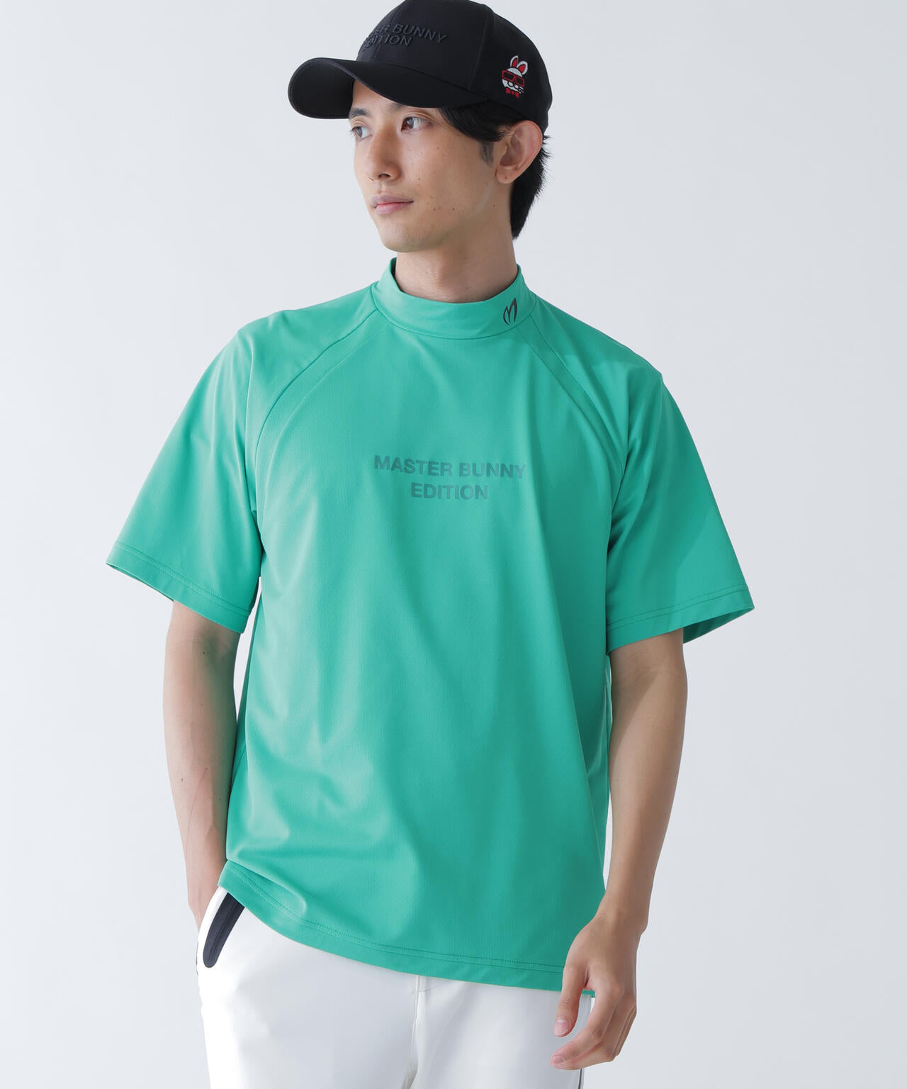 半袖ハイネックカットソー