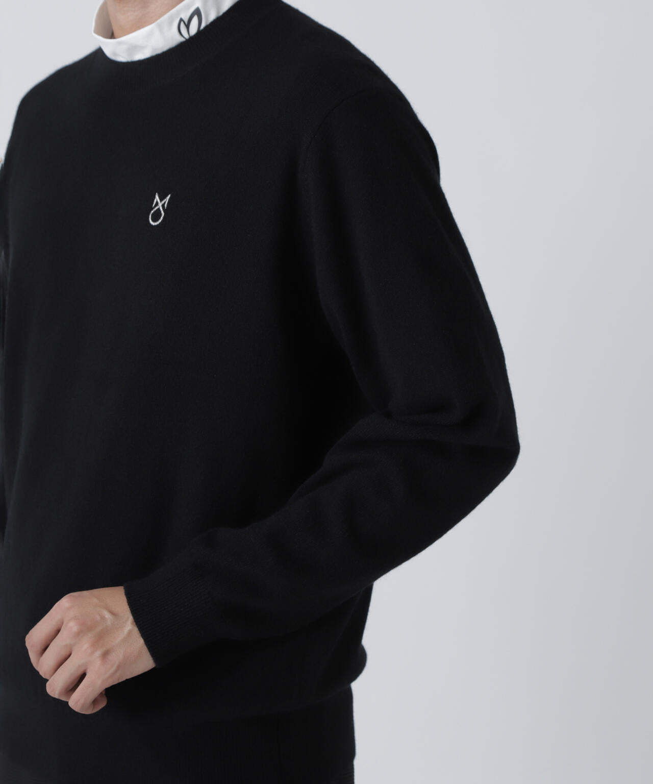 【上田桃子プロコラボカラーあり】カシミヤクルーネックニットプルオーバー